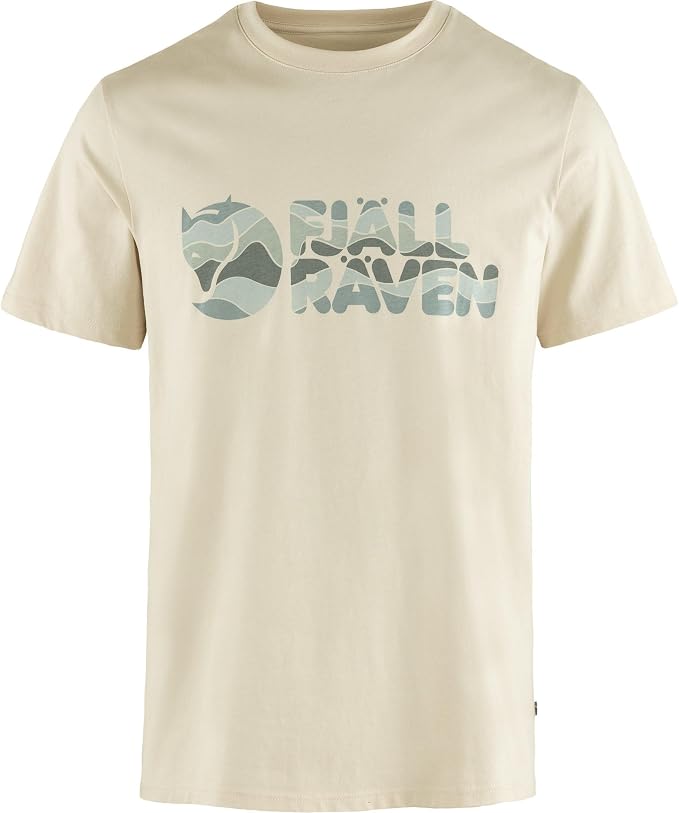 Fjällräven Multicolor Logo Men's T-Shirt - Breathable, Comfortable, Organic Cotton Fabric - Hiking, Travel Black