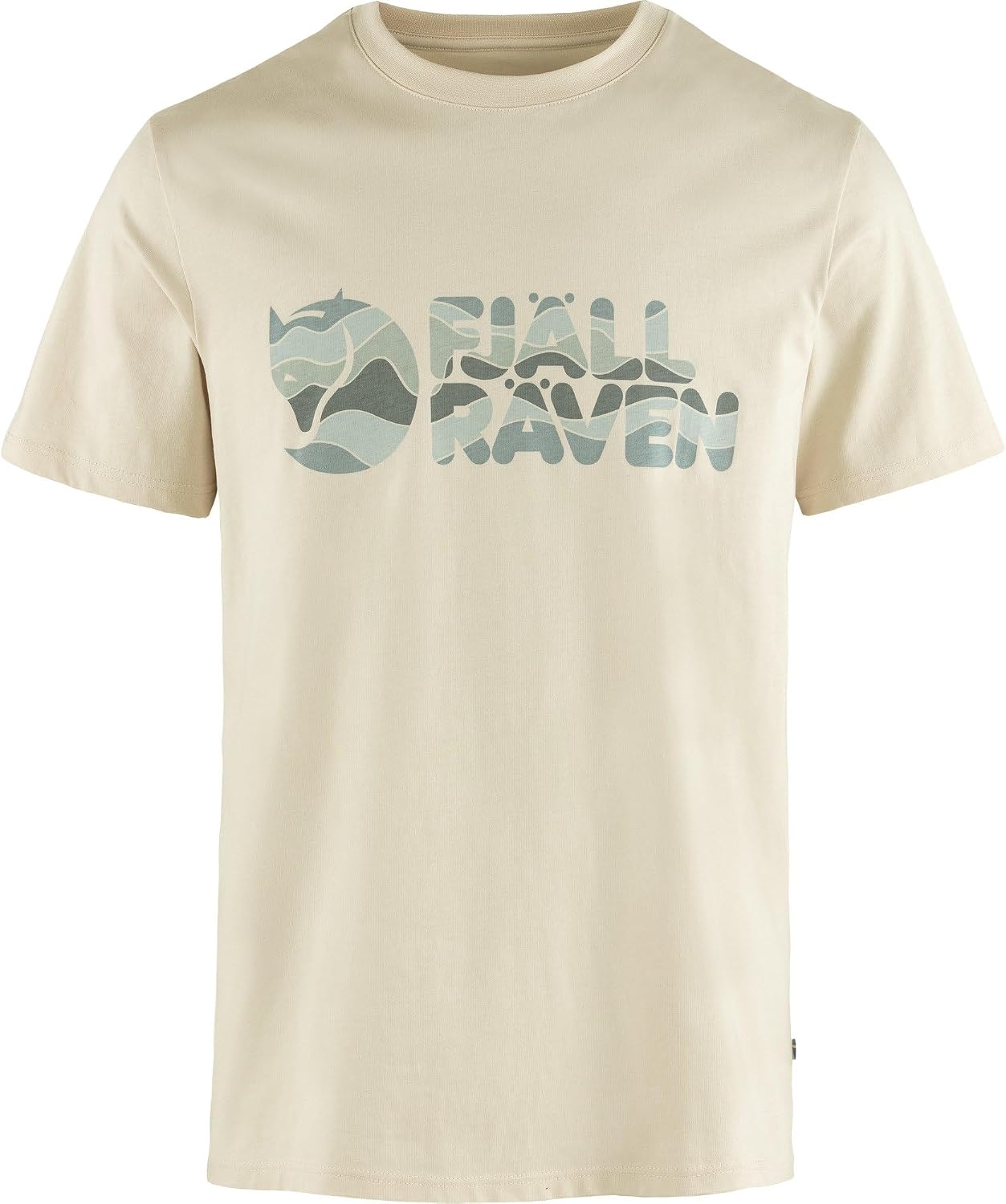 Fjällräven Multicolor Logo Men's T-Shirt - Breathable, Comfortable, Organic Cotton Fabric - Hiking, Travel Black