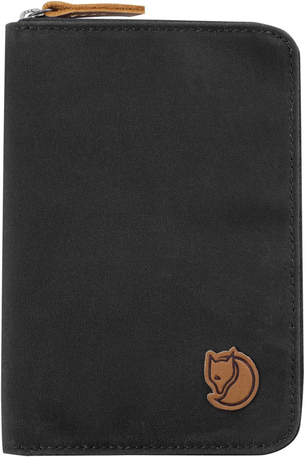 Fjällräven Passport Wallet - Travel Organizer, Secure Storage, Slim Profile - Travel Dark Grey