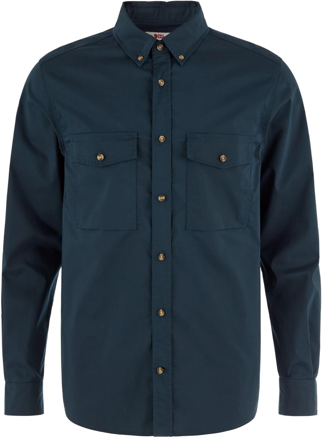 Fjallraven Ovik G-1000 Men's Long Sleeve Shirt, G-1000 Air Stretch - Relaxed Fit Dark Navy