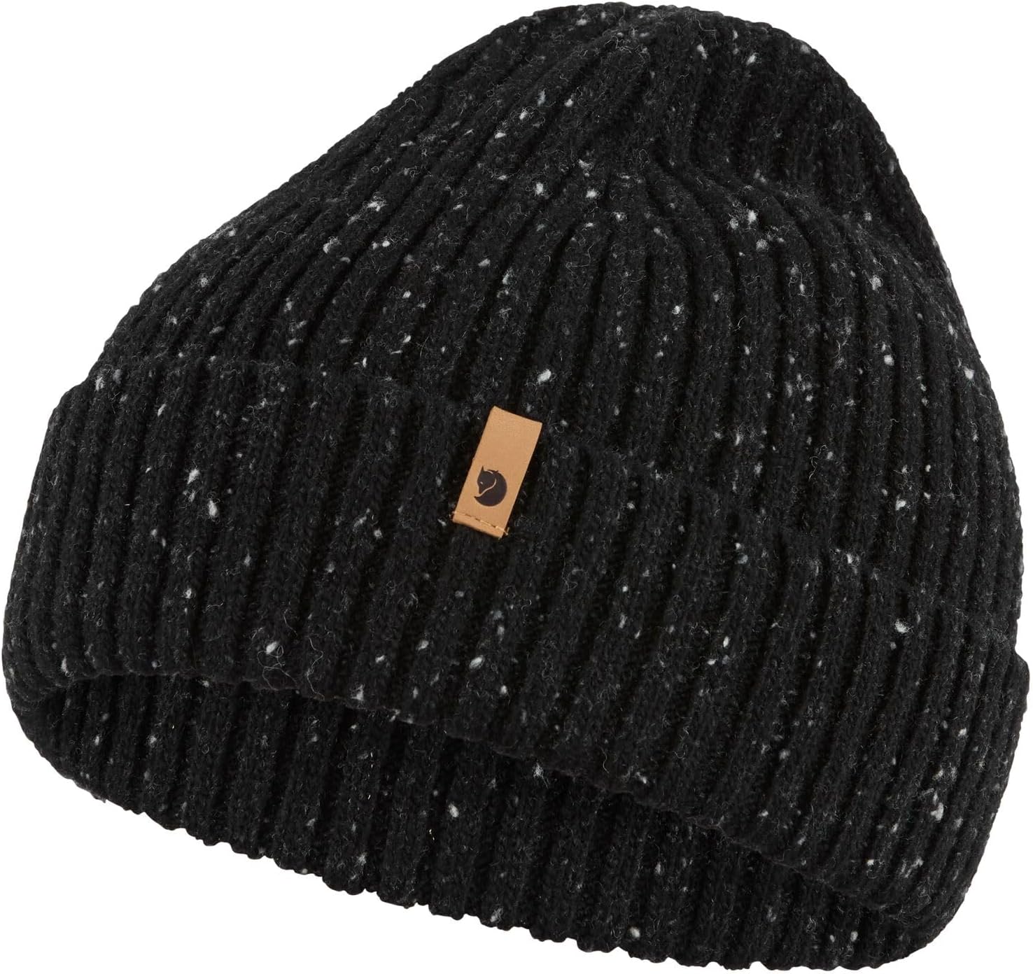Fjallraven Ovik Neps Men's Cuffed Beanie - Mid-Height Black