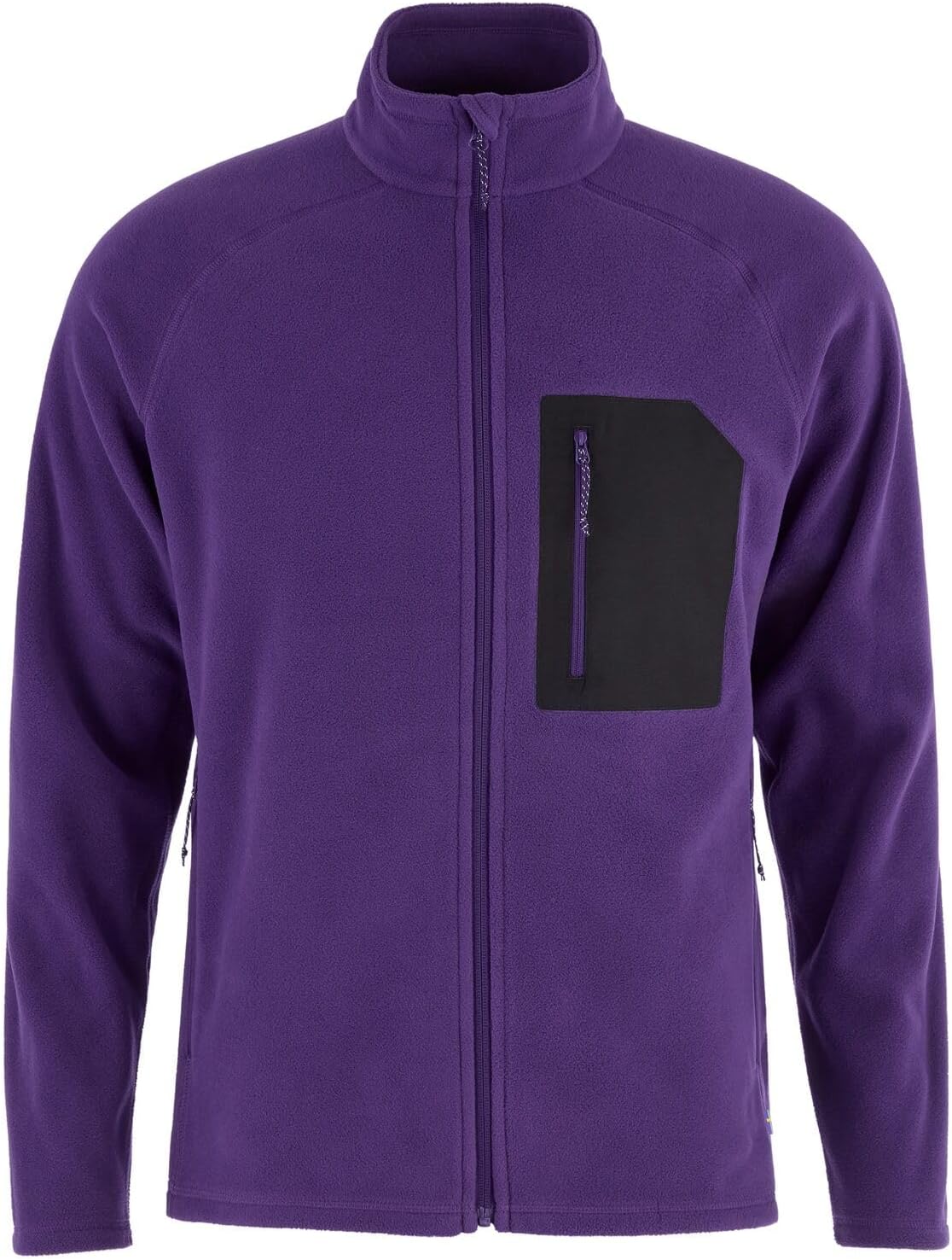 Fjallraven Kaipak Men's Fleece Full-Zip Midlayer Dark Violet/Black