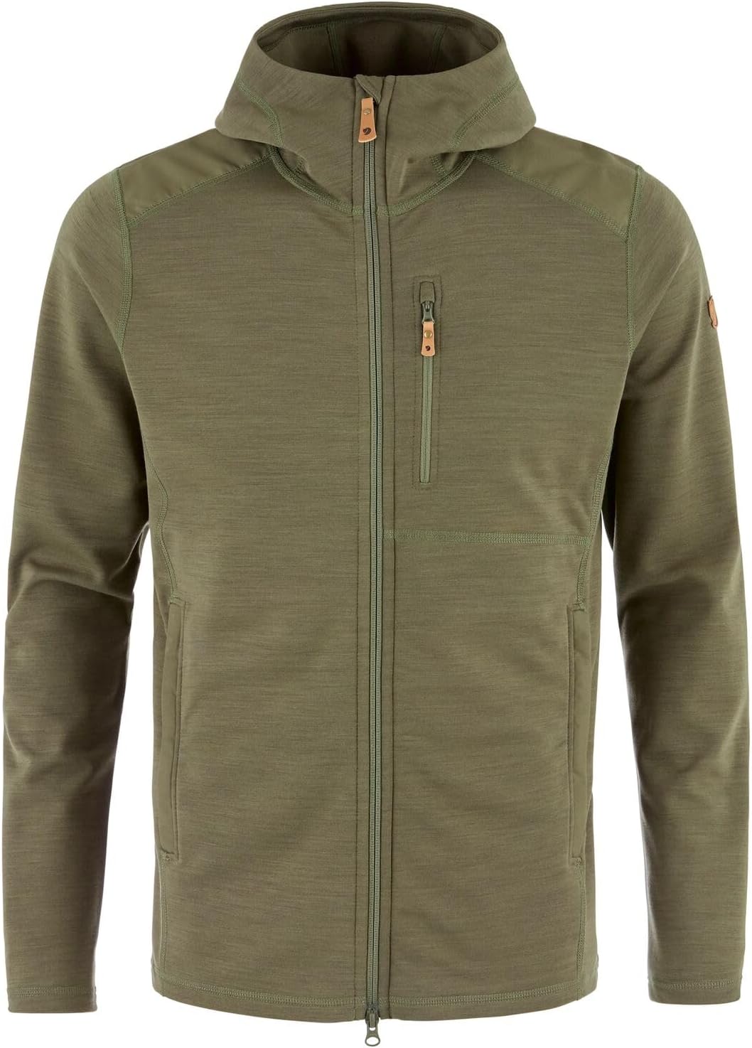 Fjällräven womens Keb Fleece Hoodie Laurel Green