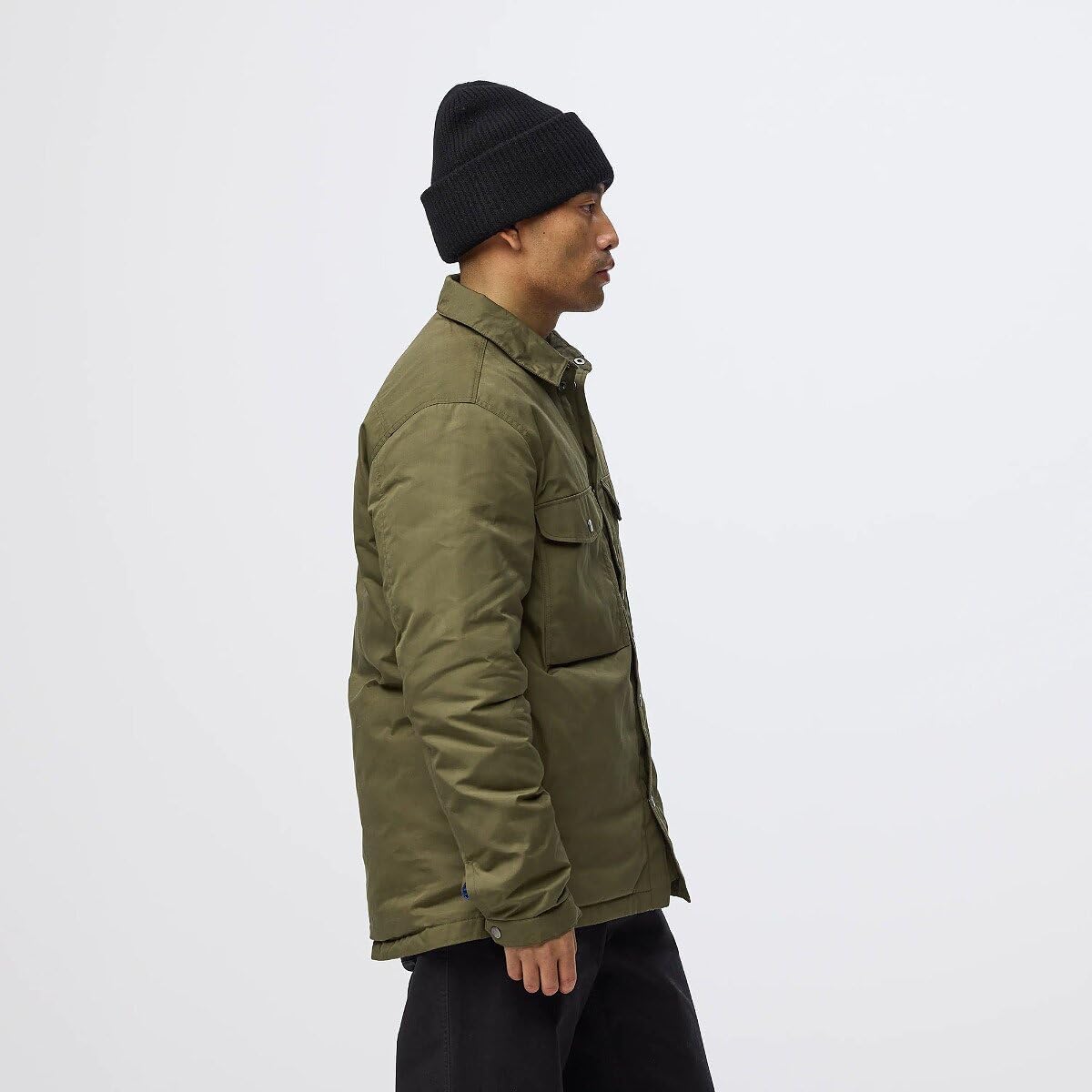 Fjallraven Ovik Down Shirt Men's Insulated Puffer Jacket Laurel Green