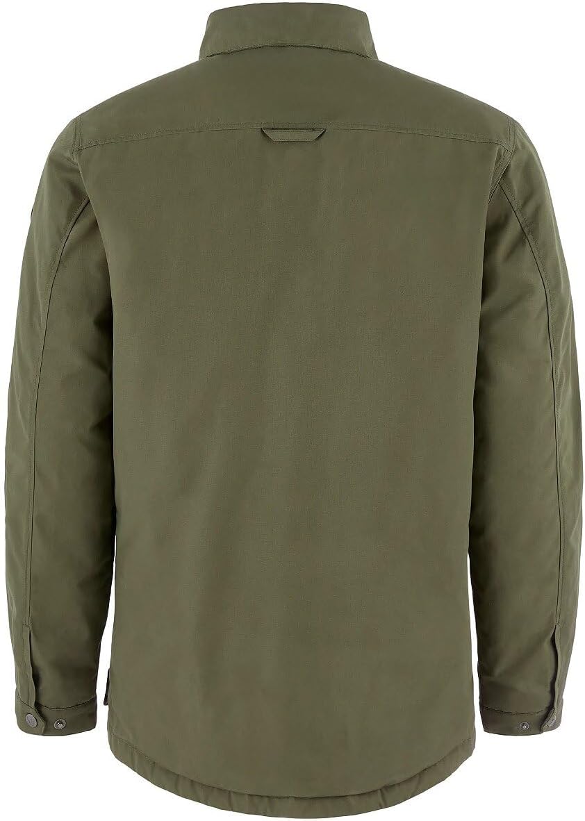 Fjallraven Ovik Down Shirt Men's Insulated Puffer Jacket Laurel Green