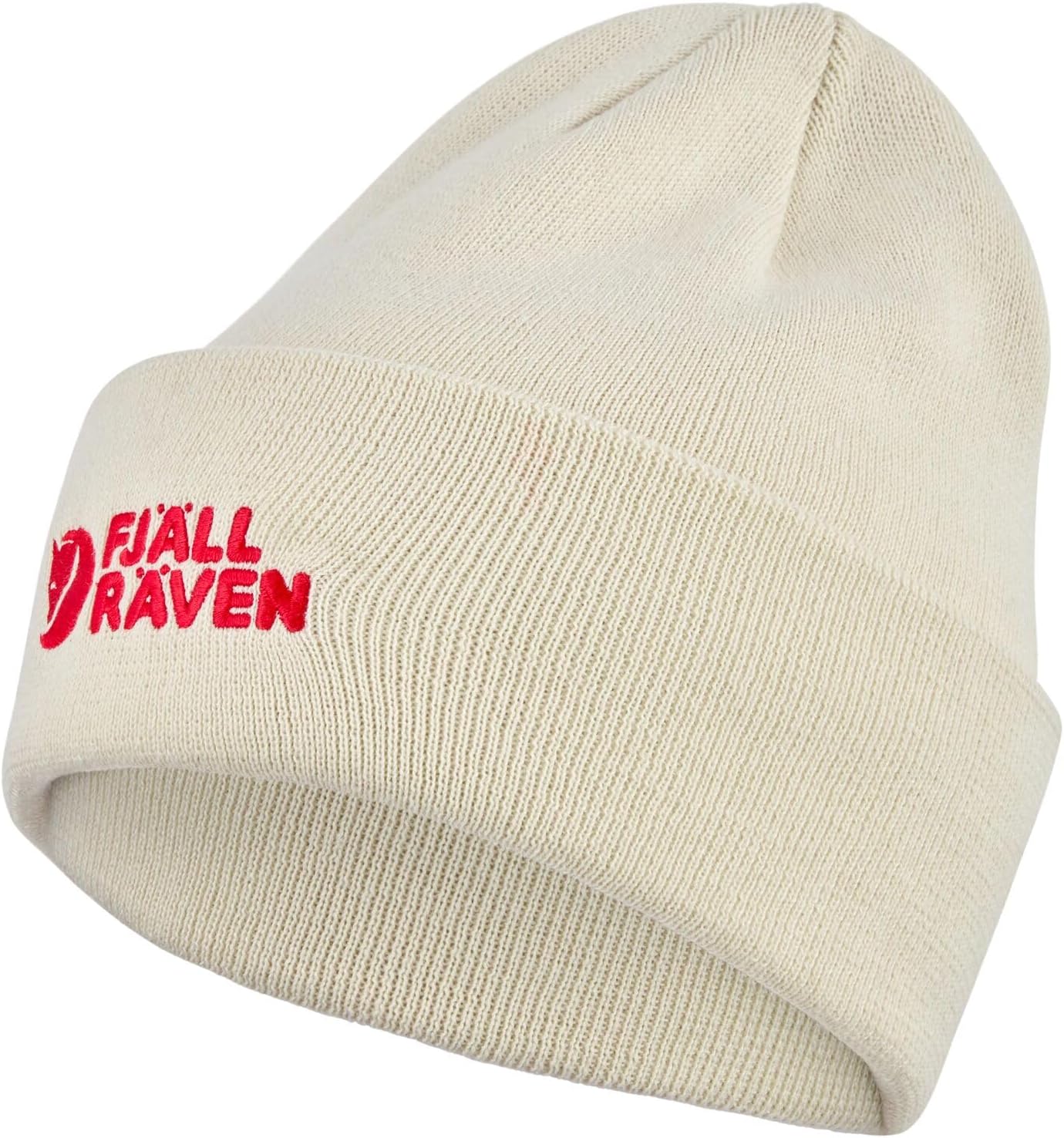 Fjallraven Vardag Men's Cuffed Beanie - Mid-Height Chalk White