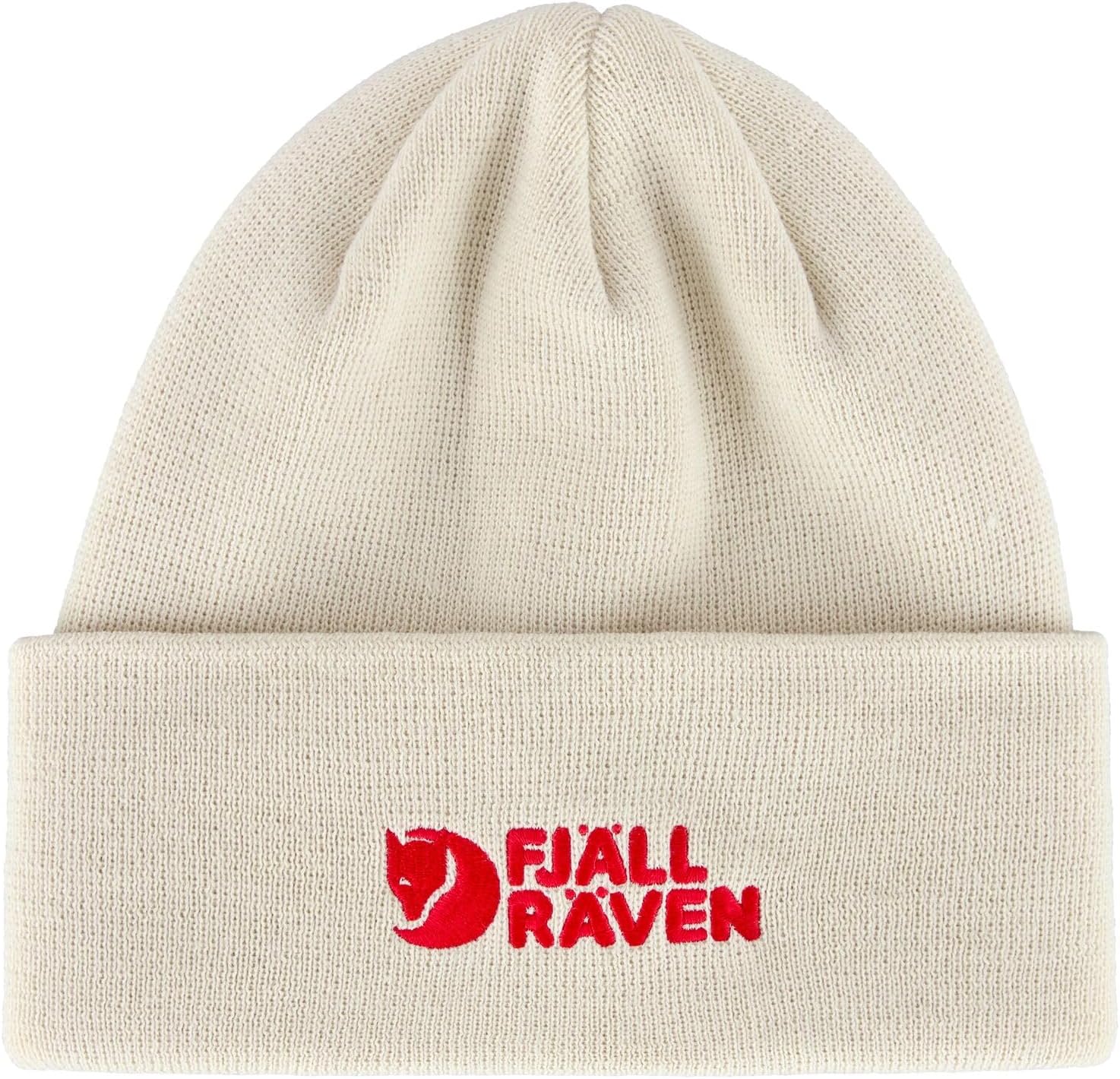 Fjallraven Vardag Men's Cuffed Beanie - Mid-Height Chalk White