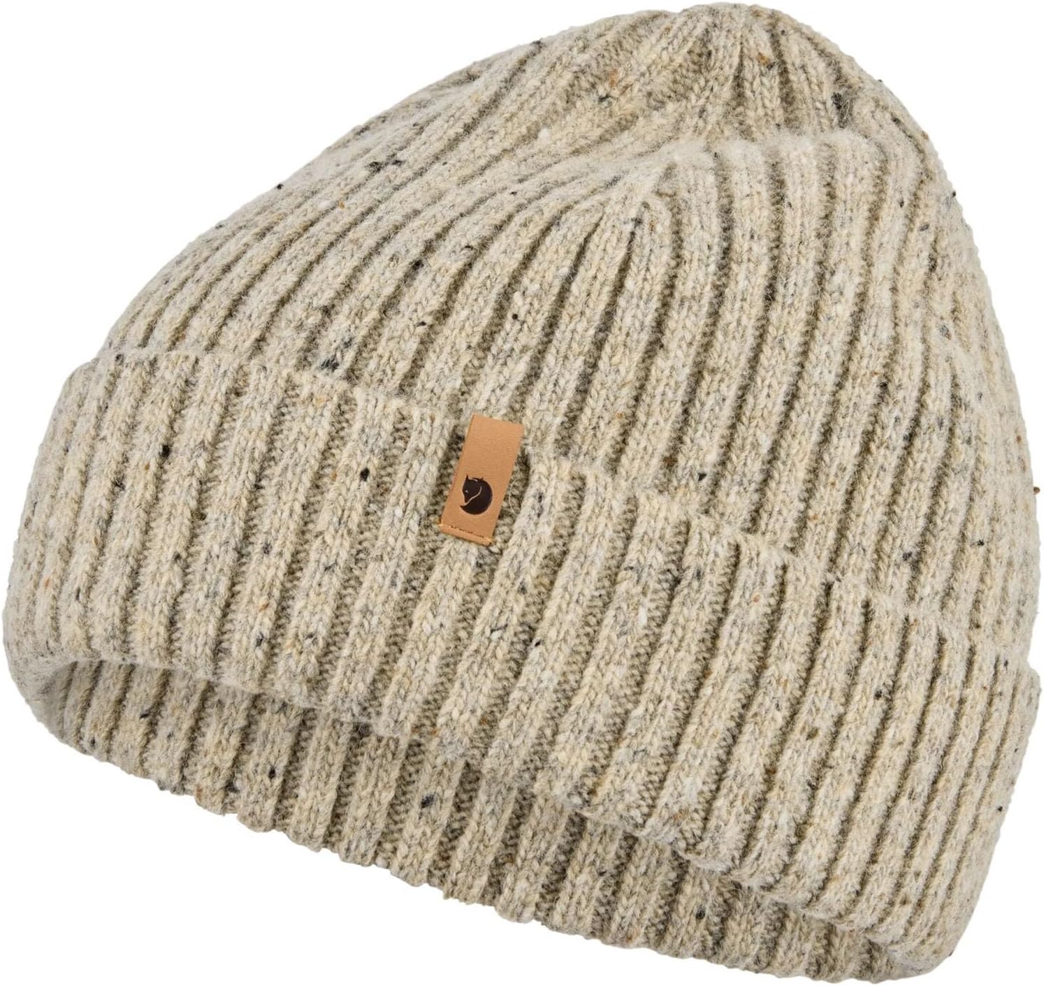 Fjallraven Ovik Neps Men's Cuffed Beanie - Mid-Height Light Beige