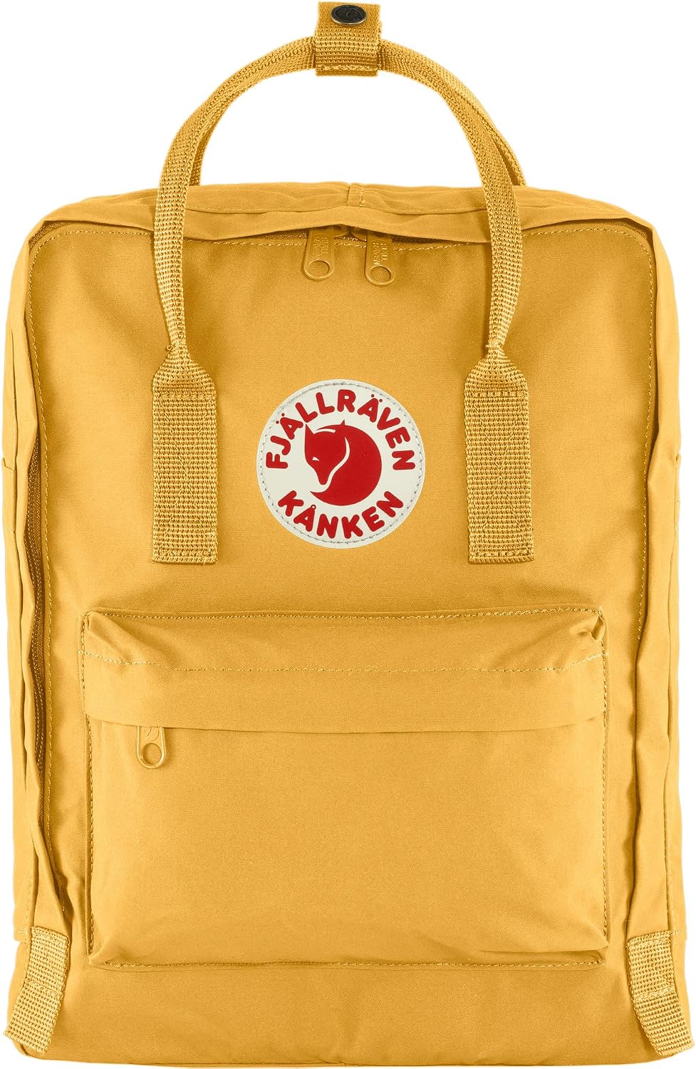 Fjällräven Kanken Backpack - Durable Vinylon Fabric, Water-Resistant, Classic Design - School, Travel Ochre