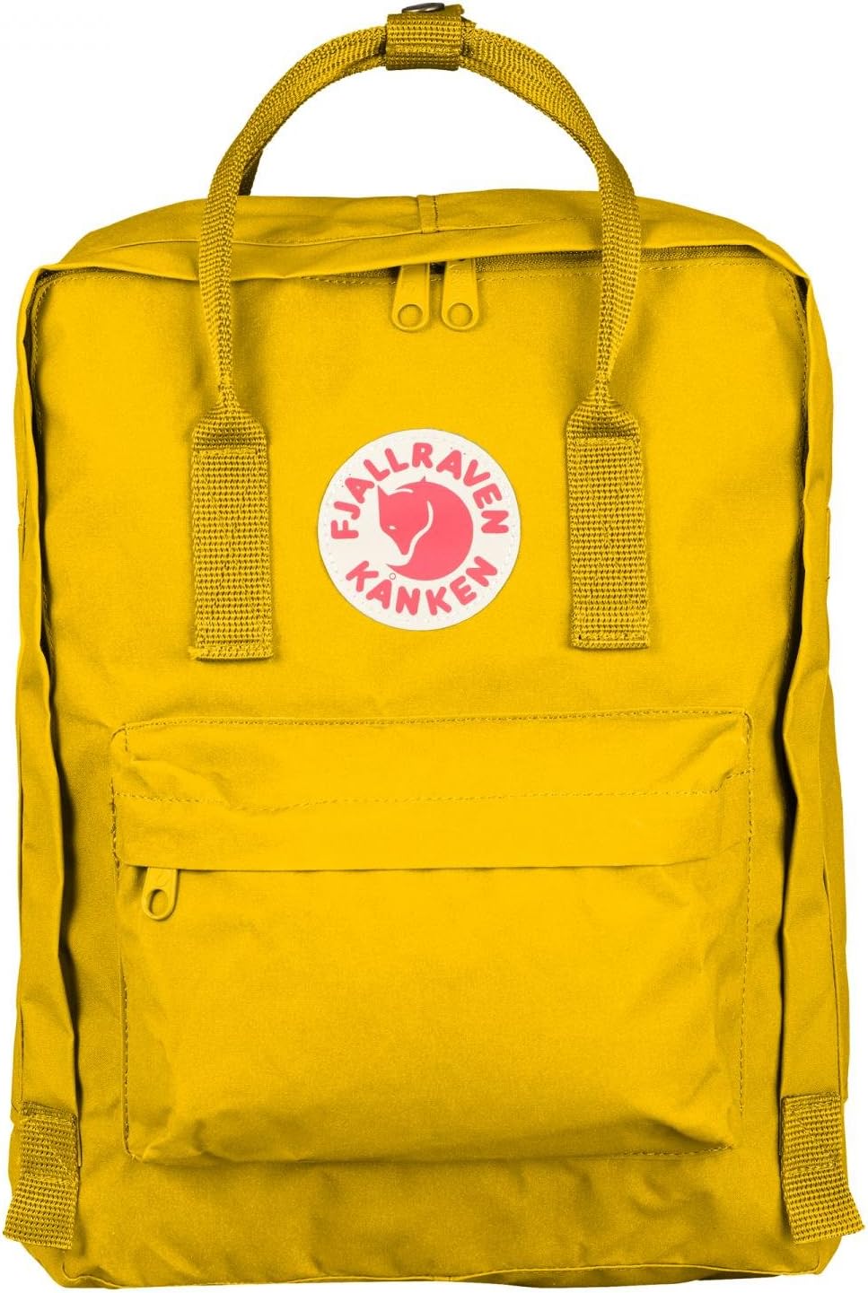 Fjällräven Kanken Backpack - Durable Vinylon Fabric, Water-Resistant, Classic Design - School, Travel Warm Yellow