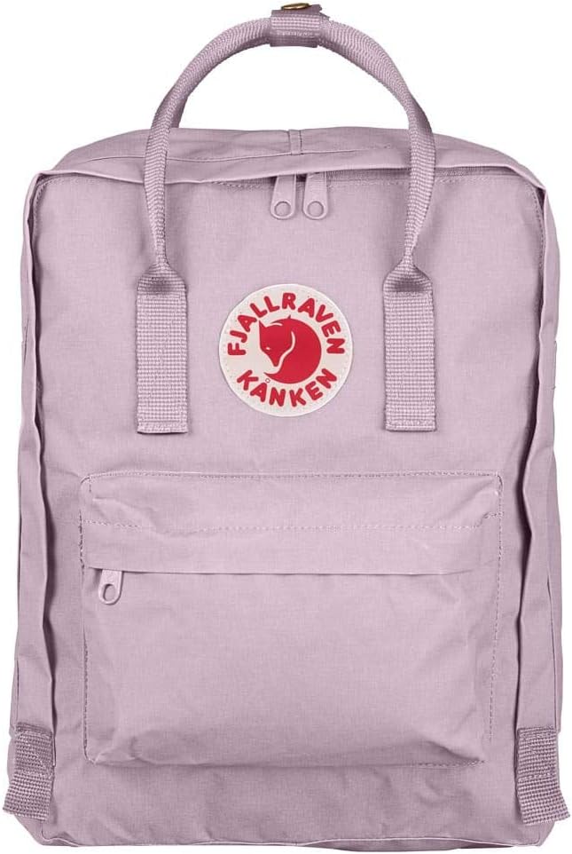 Fjällräven Kanken Backpack - Durable Vinylon Fabric, Water-Resistant, Classic Design - School, Travel Pastel Lavender