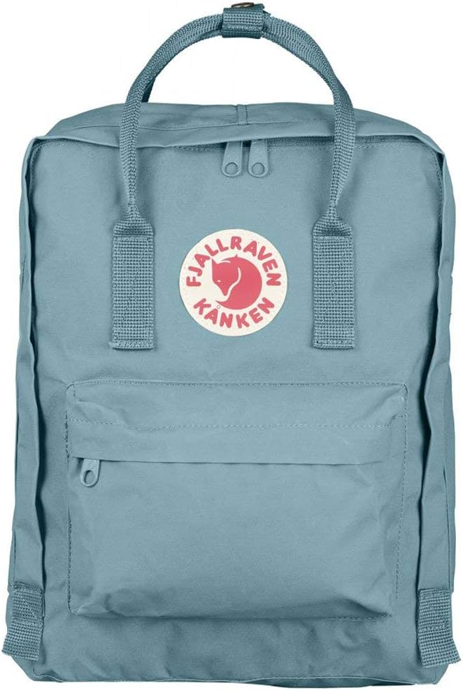 Fjällräven Kanken Backpack - Durable Vinylon Fabric, Water-Resistant, Classic Design - School, Travel Sky Blue