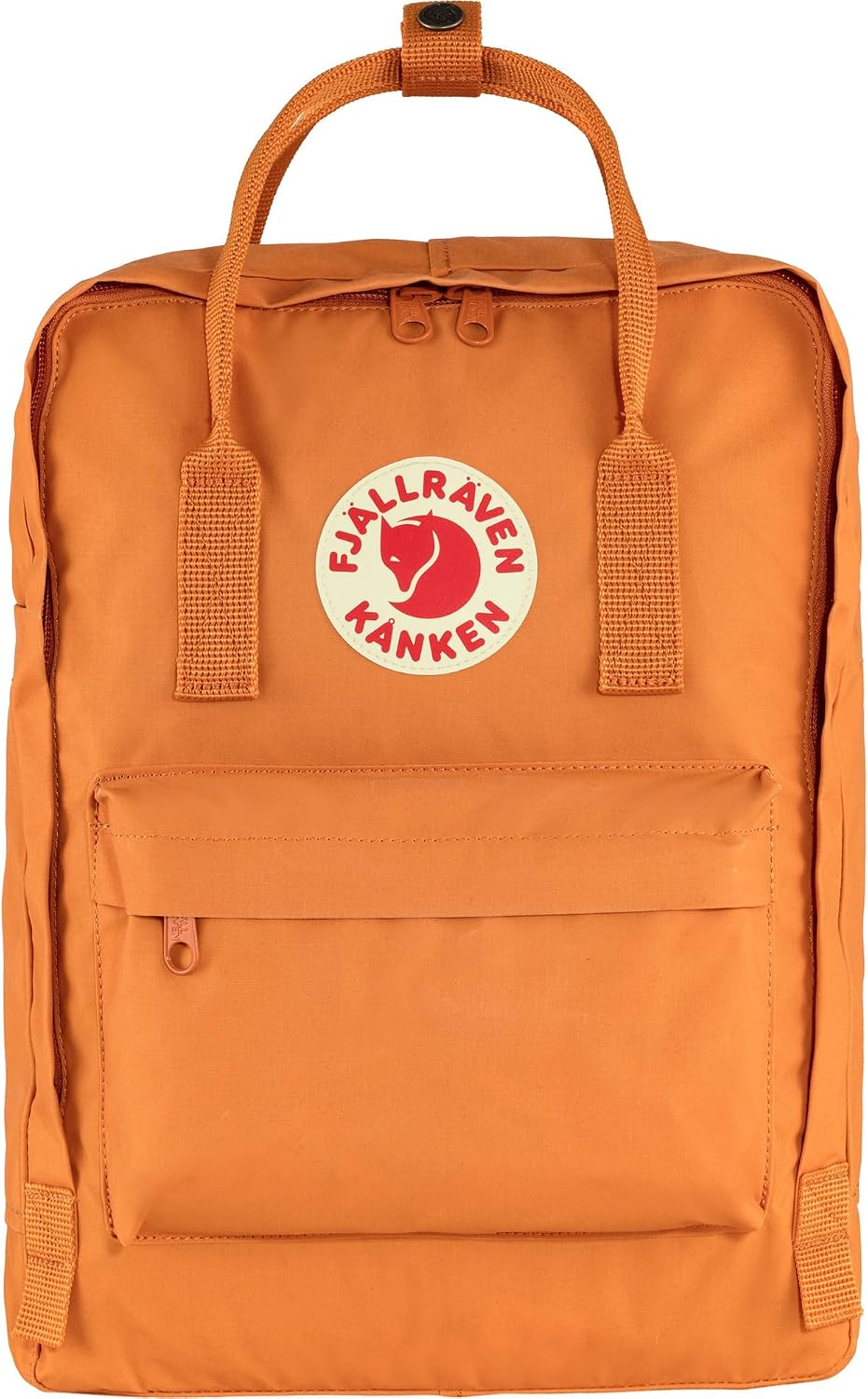 Fjällräven Kanken Backpack - Durable Vinylon Fabric, Water-Resistant, Classic Design - School, Travel Spicy Orange
