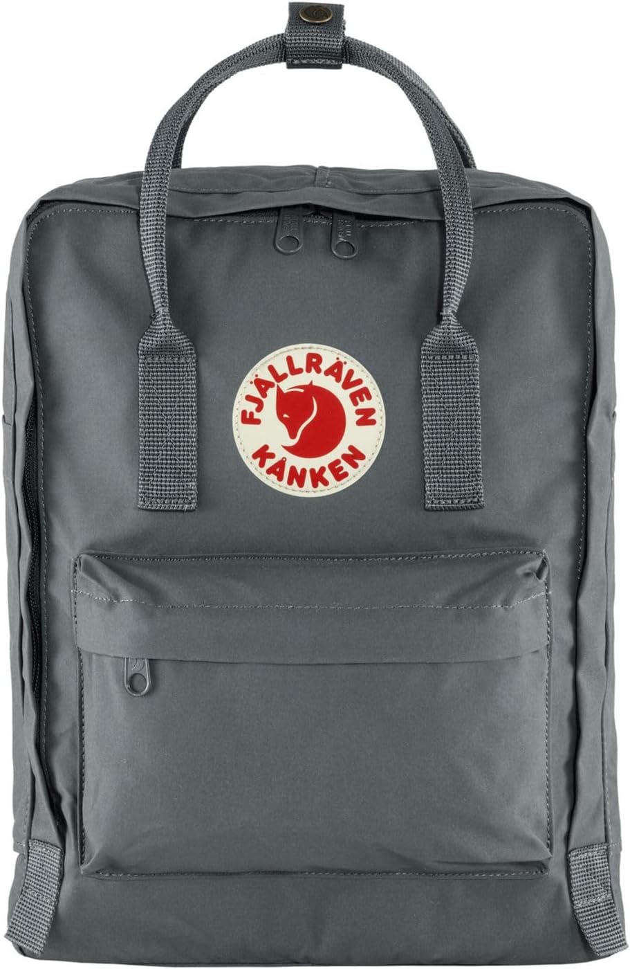 Fjällräven Kanken Backpack - Durable Vinylon Fabric, Water-Resistant, Classic Design - School, Travel Super Grey