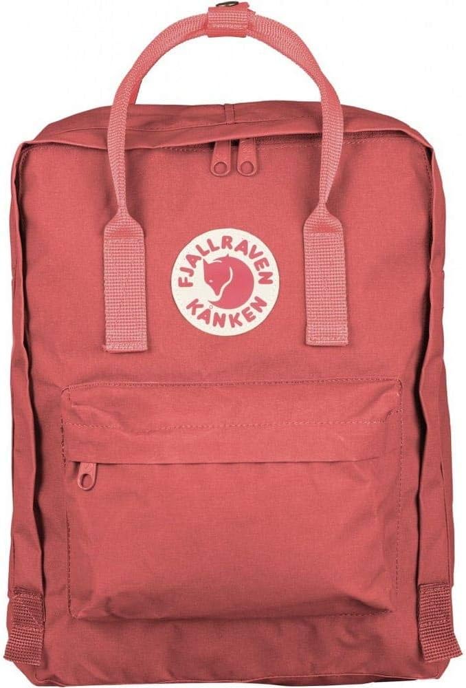 Fjällräven Kanken Backpack - Durable Vinylon Fabric, Water-Resistant, Classic Design - School, Travel Peach Pink