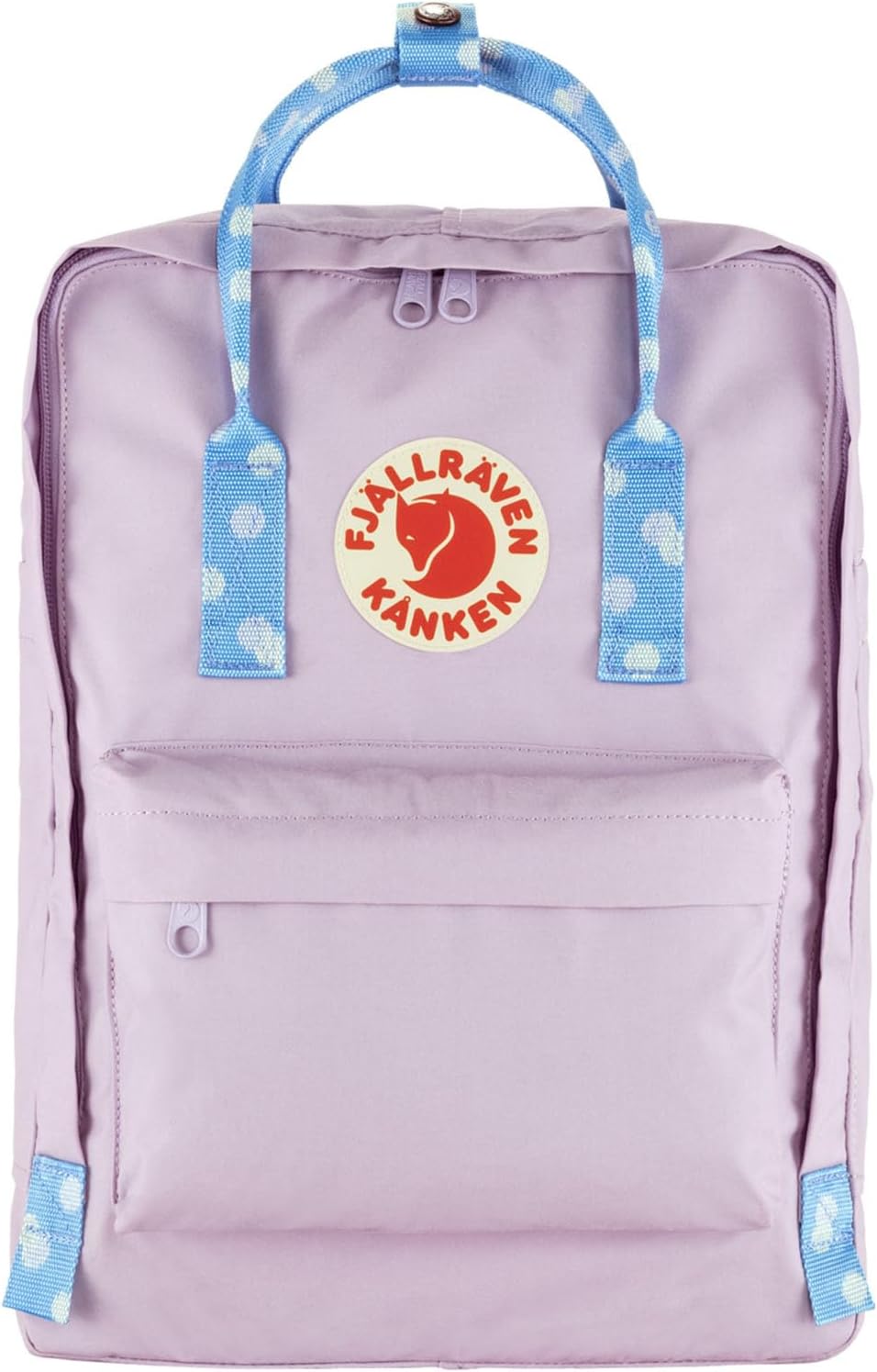 Fjällräven Kanken Backpack - Durable Vinylon Fabric, Water-Resistant, Classic Design - School, Travel Pastel Lavender/Confetti Pattern
