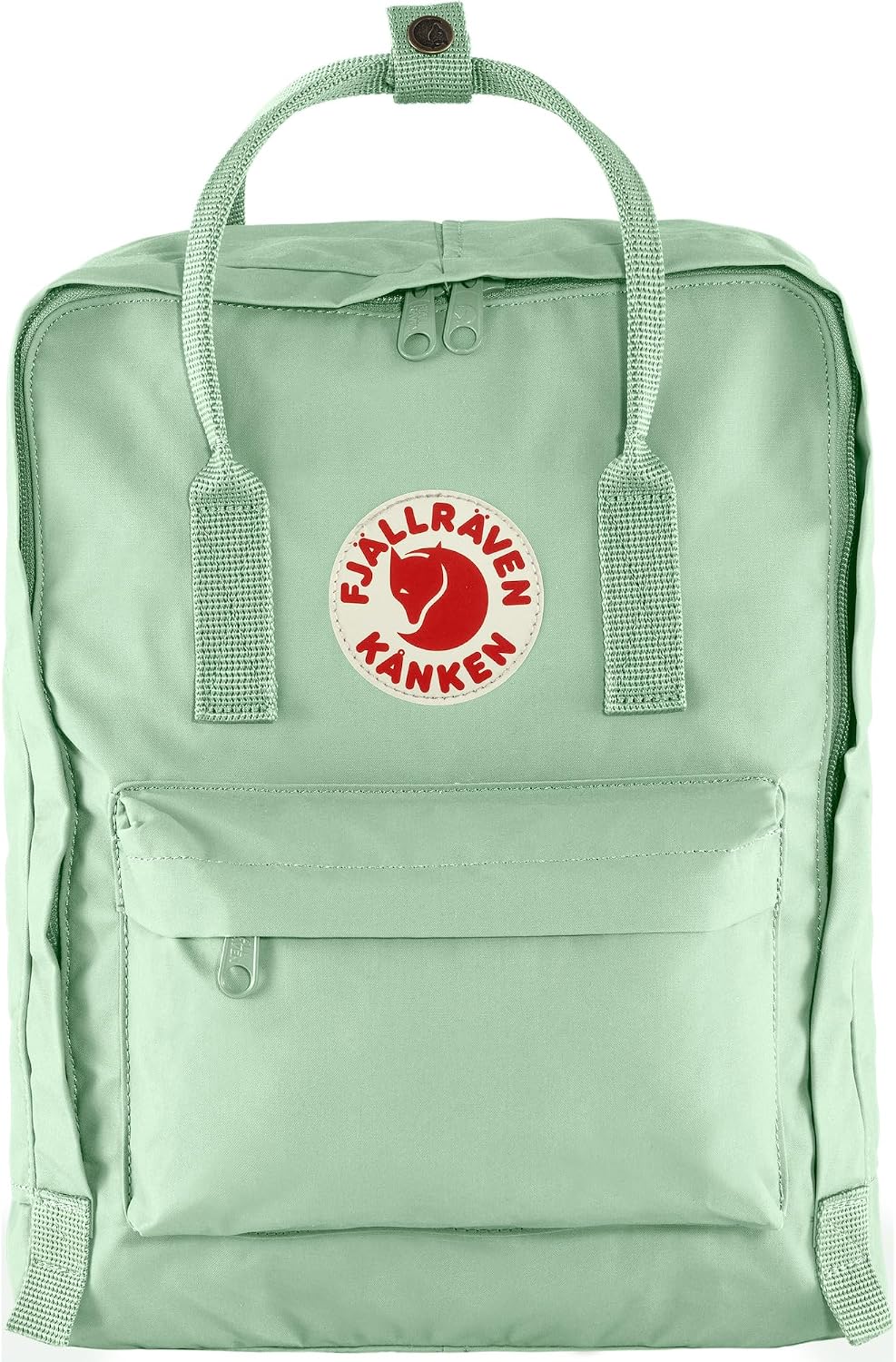 Fjällräven Kanken Backpack - Durable Vinylon Fabric, Water-Resistant, Classic Design - School, Travel Mint Green