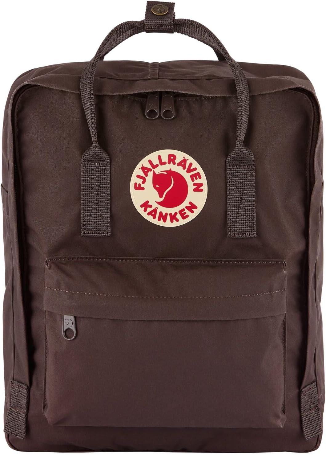 Fjällräven Kanken Backpack - Durable Vinylon Fabric, Water-Resistant, Classic Design - School, Travel Black Oak