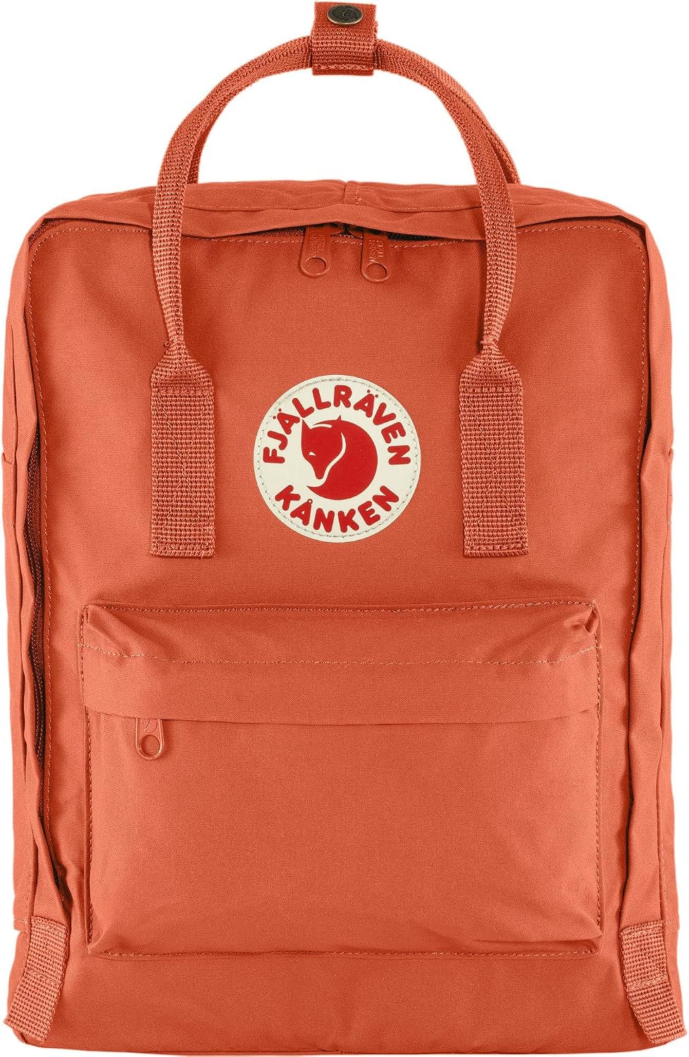Fjällräven Kanken Backpack - Durable Vinylon Fabric, Water-Resistant, Classic Design - School, Travel Rowan Red