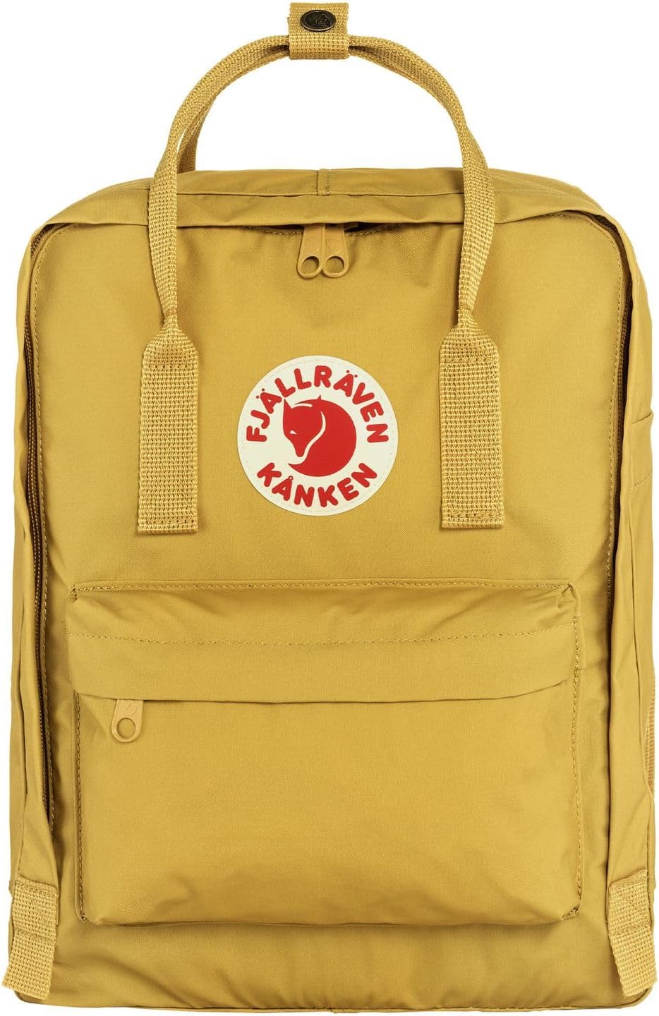 Fjällräven Kanken Backpack - Durable Vinylon Fabric, Water-Resistant, Classic Design - School, Travel Kantarell