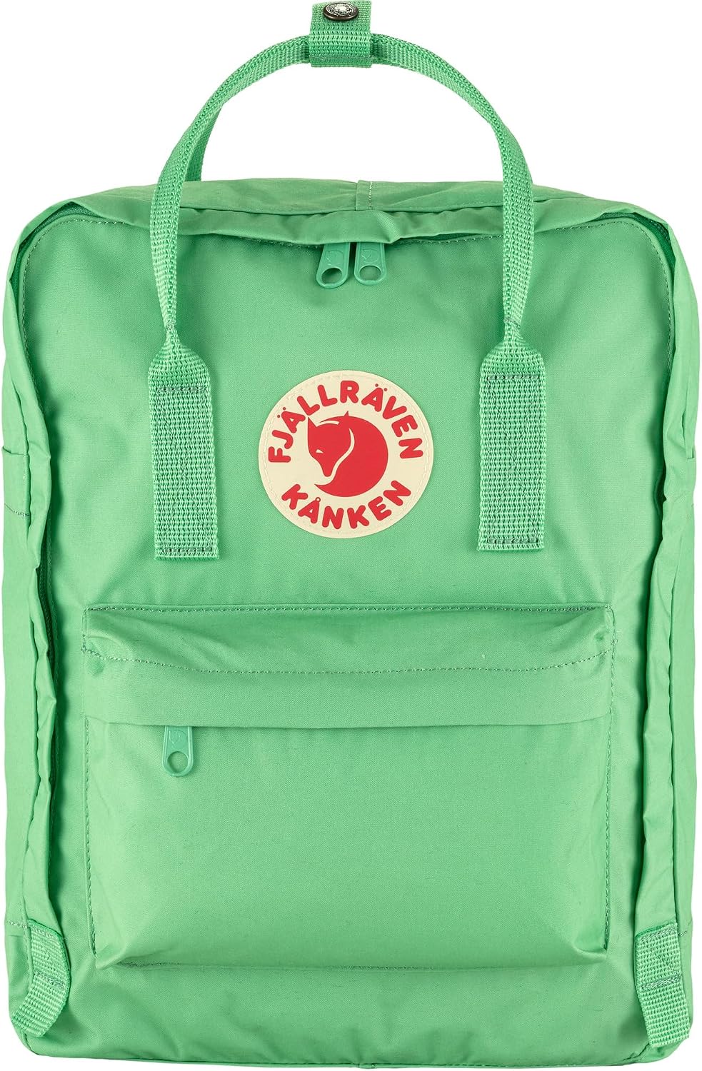 Fjällräven Kanken Backpack - Durable Vinylon Fabric, Water-Resistant, Classic Design - School, Travel Apple Mint