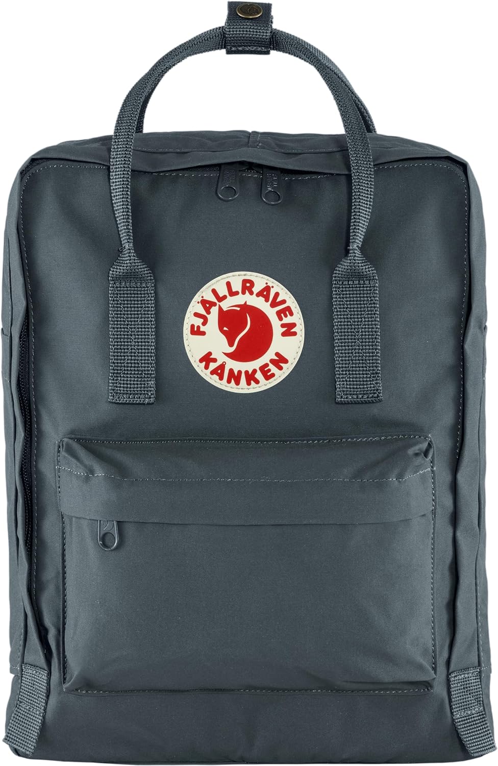 Fjällräven Kanken Backpack - Durable Vinylon Fabric, Water-Resistant, Classic Design - School, Travel Super Grey/Concrete Grey-grey