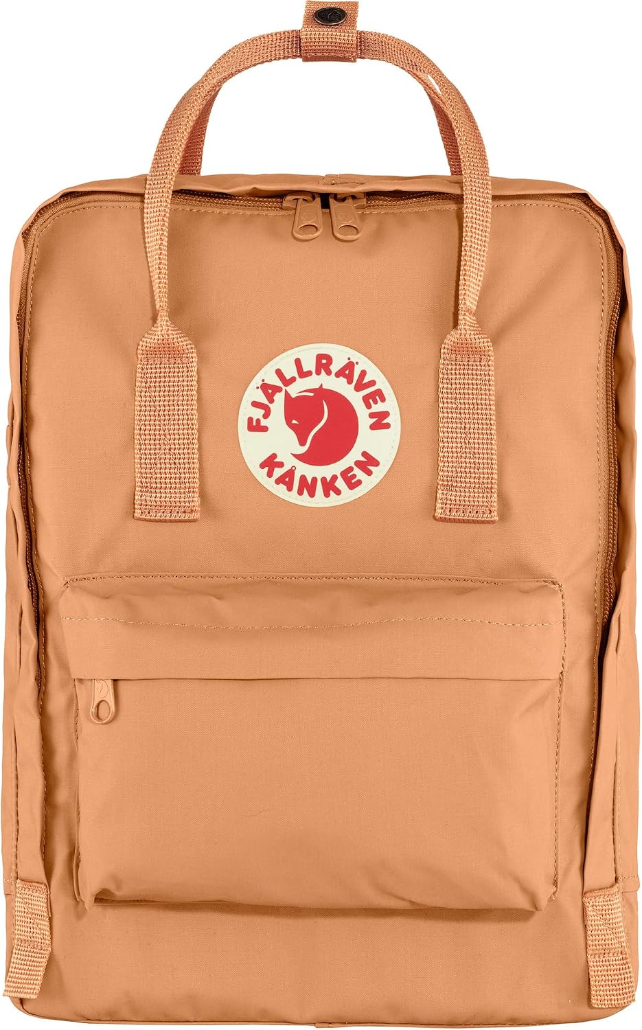 Fjällräven Kanken Backpack - Durable Vinylon Fabric, Water-Resistant, Classic Design - School, Travel Peach Sand