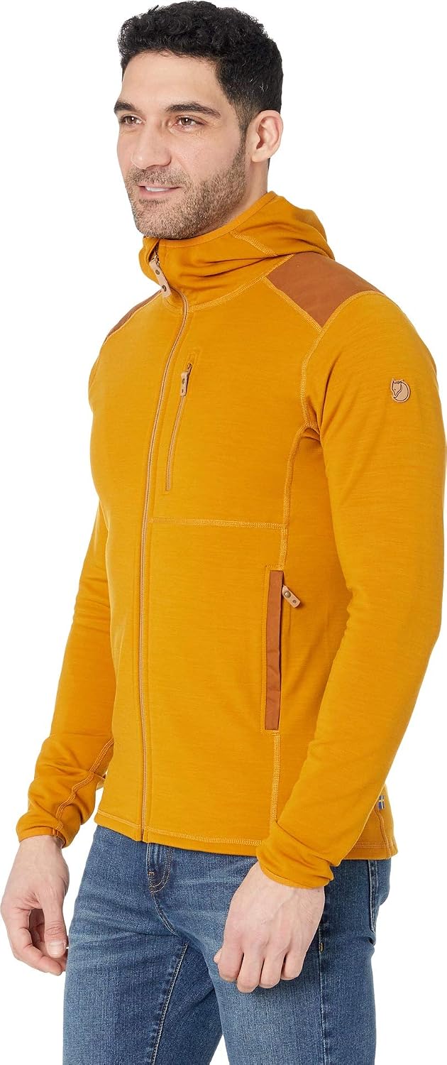 Fjällräven womens Keb Fleece Hoodie Acorn/Chestnut