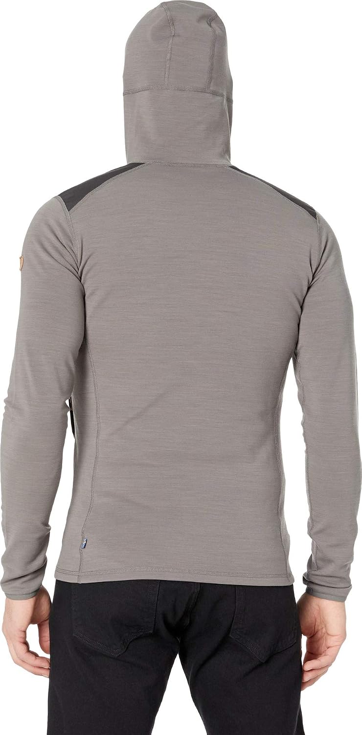 Fjällräven womens Keb Fleece Hoodie Grey/Dark Grey