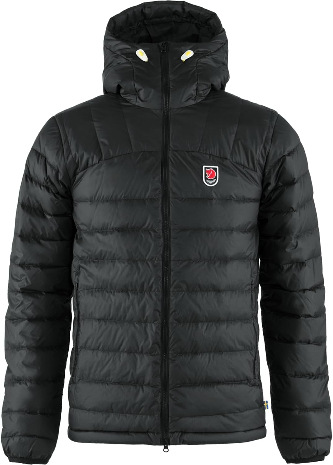 Fjällräven Expedition Pack Down Hoodie Men's Jacket - Lightweight Warm Packable Insulated Winter Layer for Hiking Trekking Black
