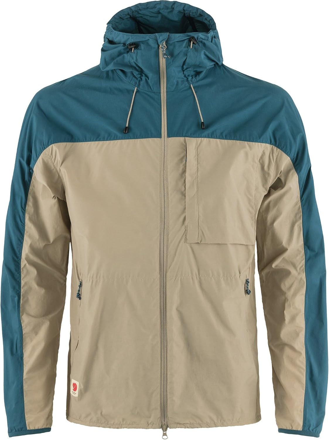 Fjällräven High Coast Wind Men's Wind Jacket - Wind Resistant Shell, Lightweight Fabric, Packable Design - Hiking, Trekking Fossil/Deep Sea