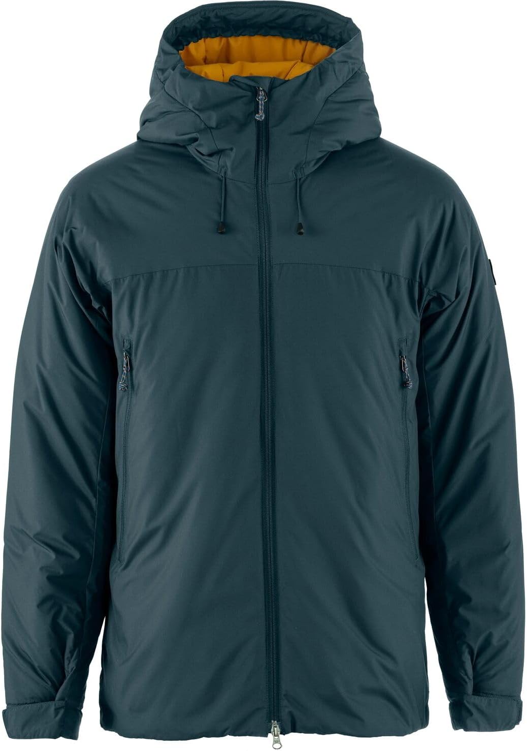Fjallraven Bergtagen 130 Men's Insulated Full-Zip Midlayer Jacket Mountain Blue/Mustard Yellow