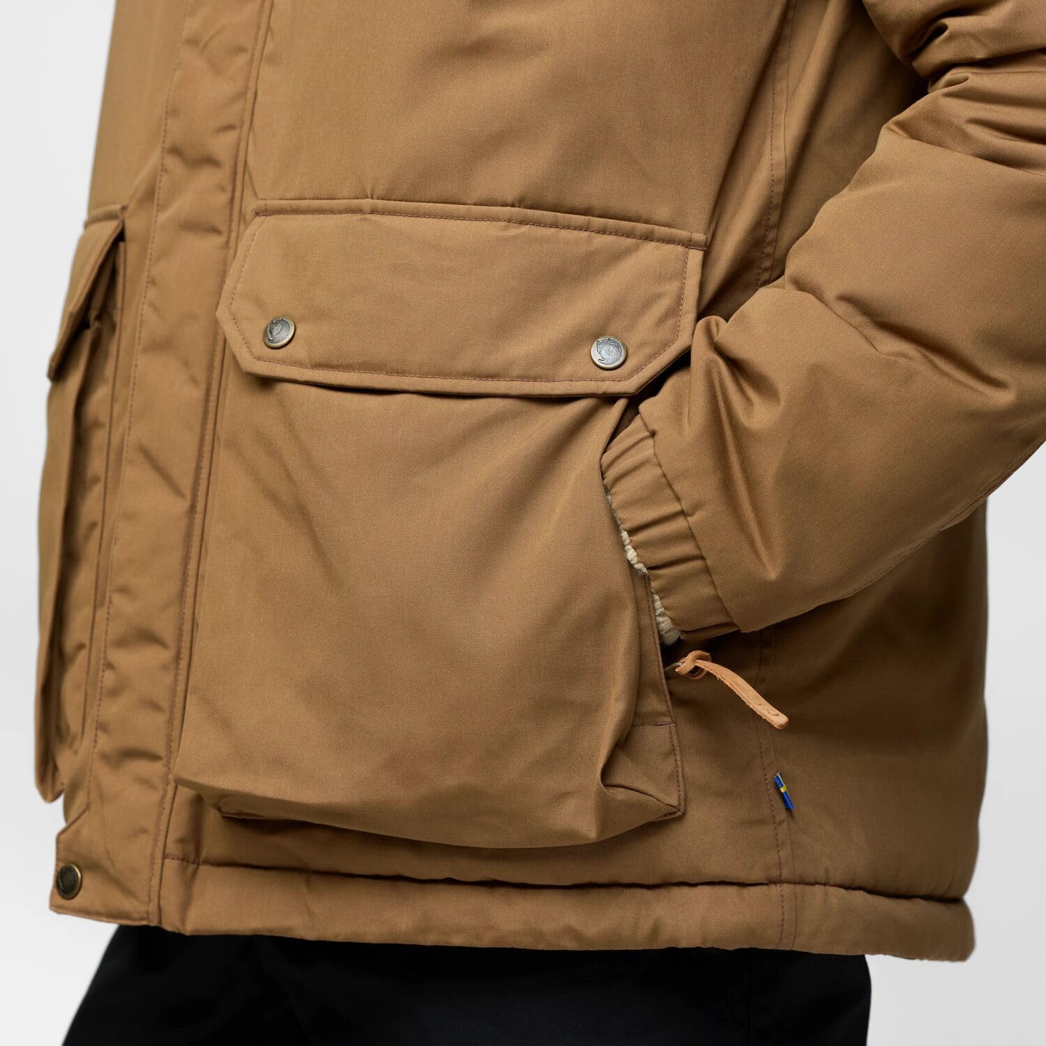 Fjallraven Ovik Padded Men's Insulated Full-Zip Midlayer Jacket Dark Navy
