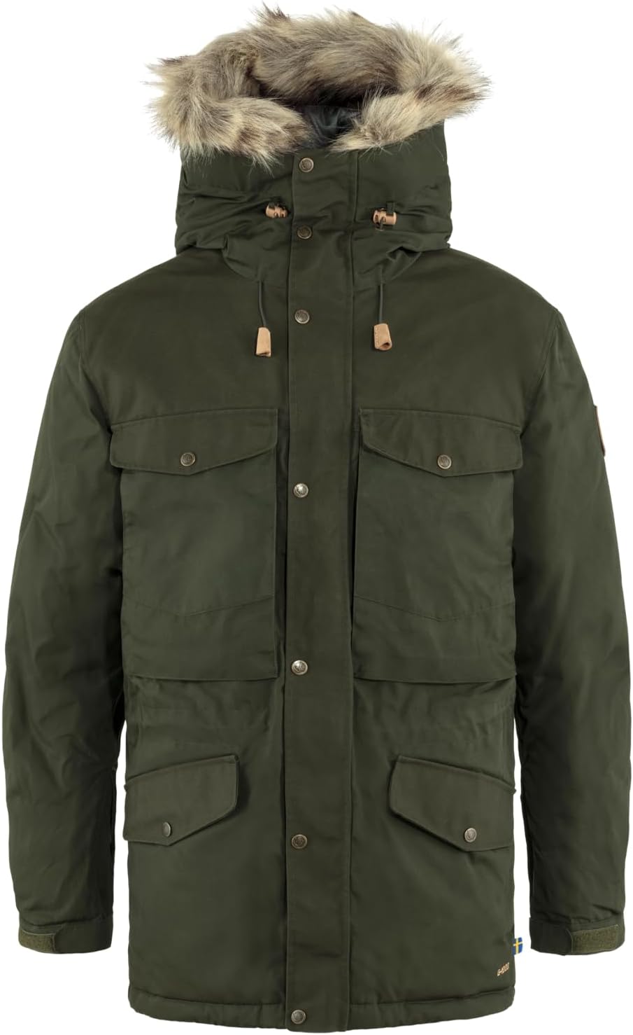 Fjällräven Singi Down Jacket Men's Coat - Insulated Warm Durable Winter Parka for Outdoor Use Deep Forest