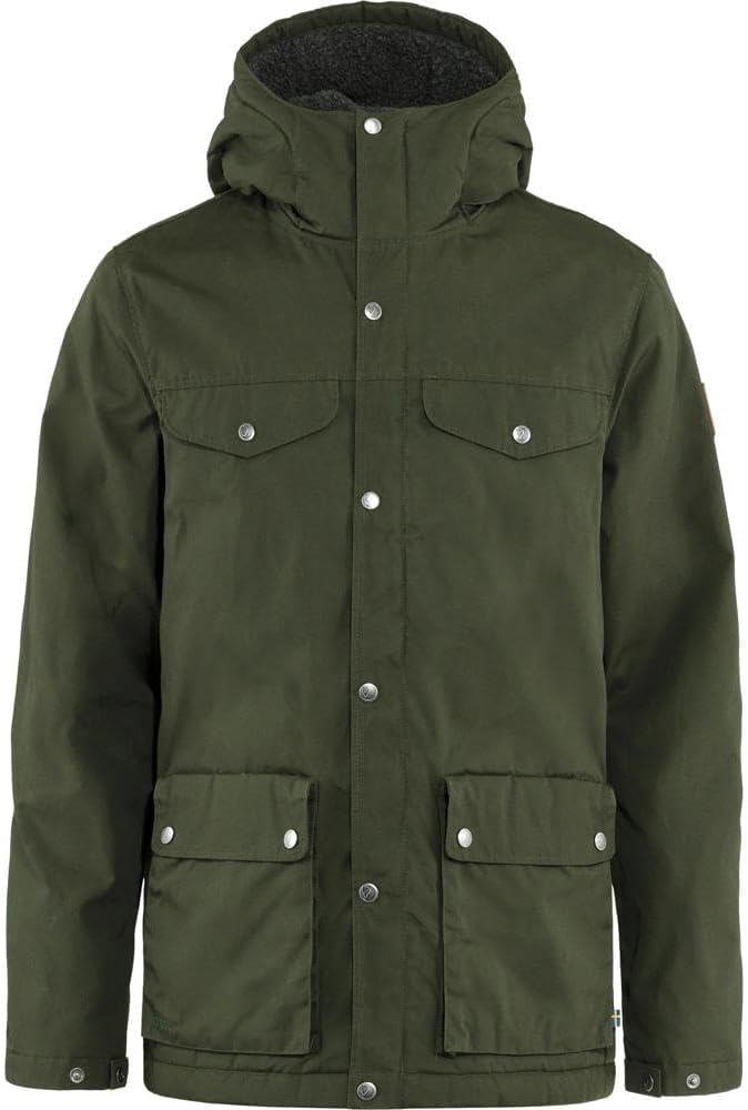 Fjallraven Greenland Winter Men's Insulated Full-Zip Midlayer Jacket Deep Forest