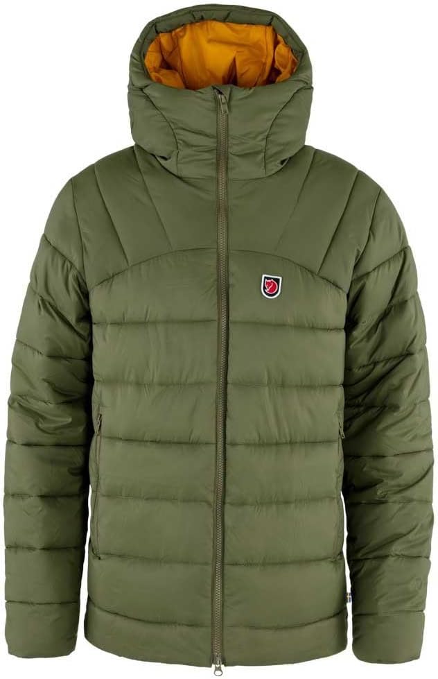 Fjallraven Expedition Mid Winter Men's Insulated Full-Zip Midlayer Hoody Green/Mustard Yellow