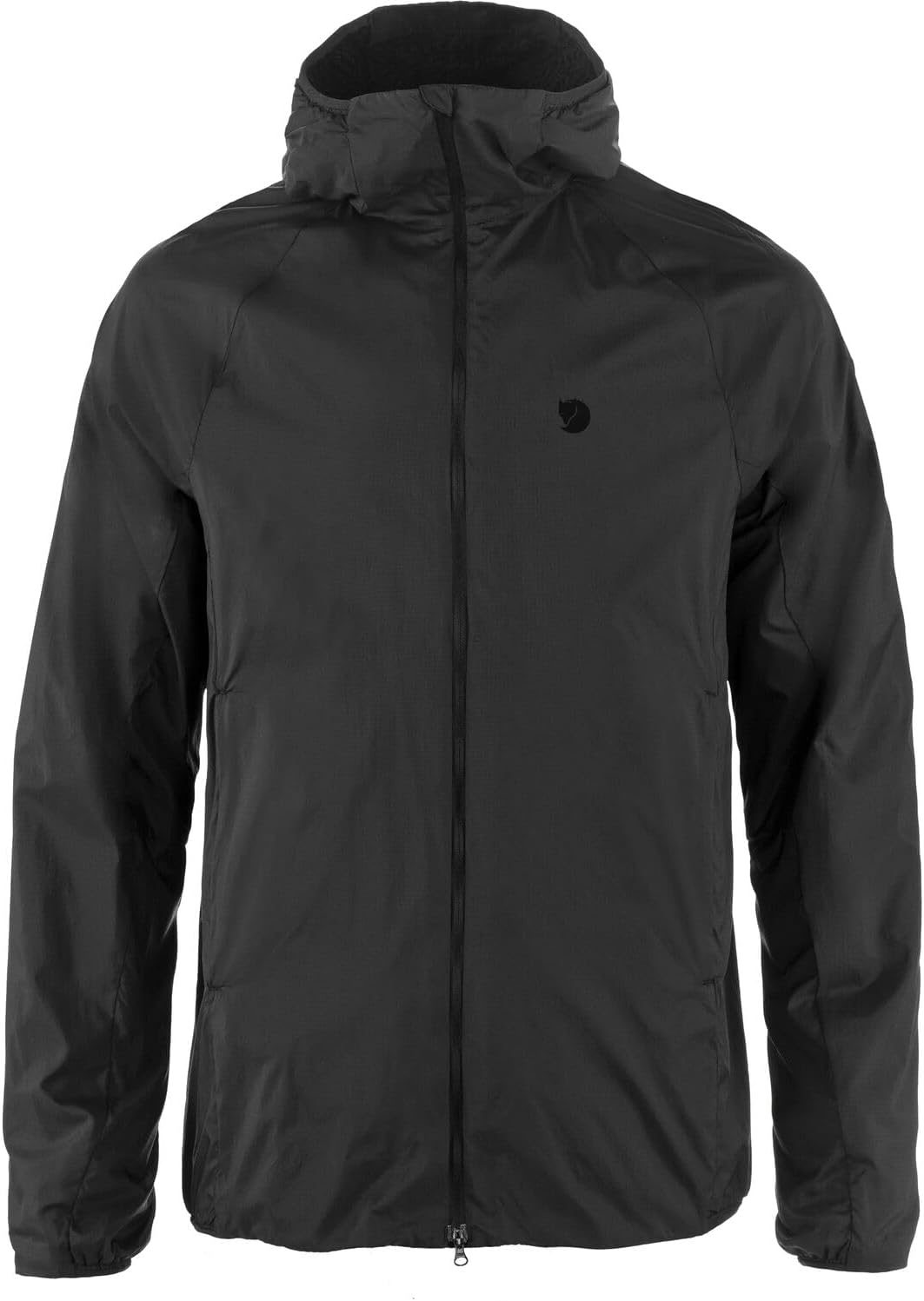 Fjällräven Keb Thermal Men's Wind Jacket - Wind and Water Resistant, Insulated, Lightweight Fabric- Hiking, Trekking Black