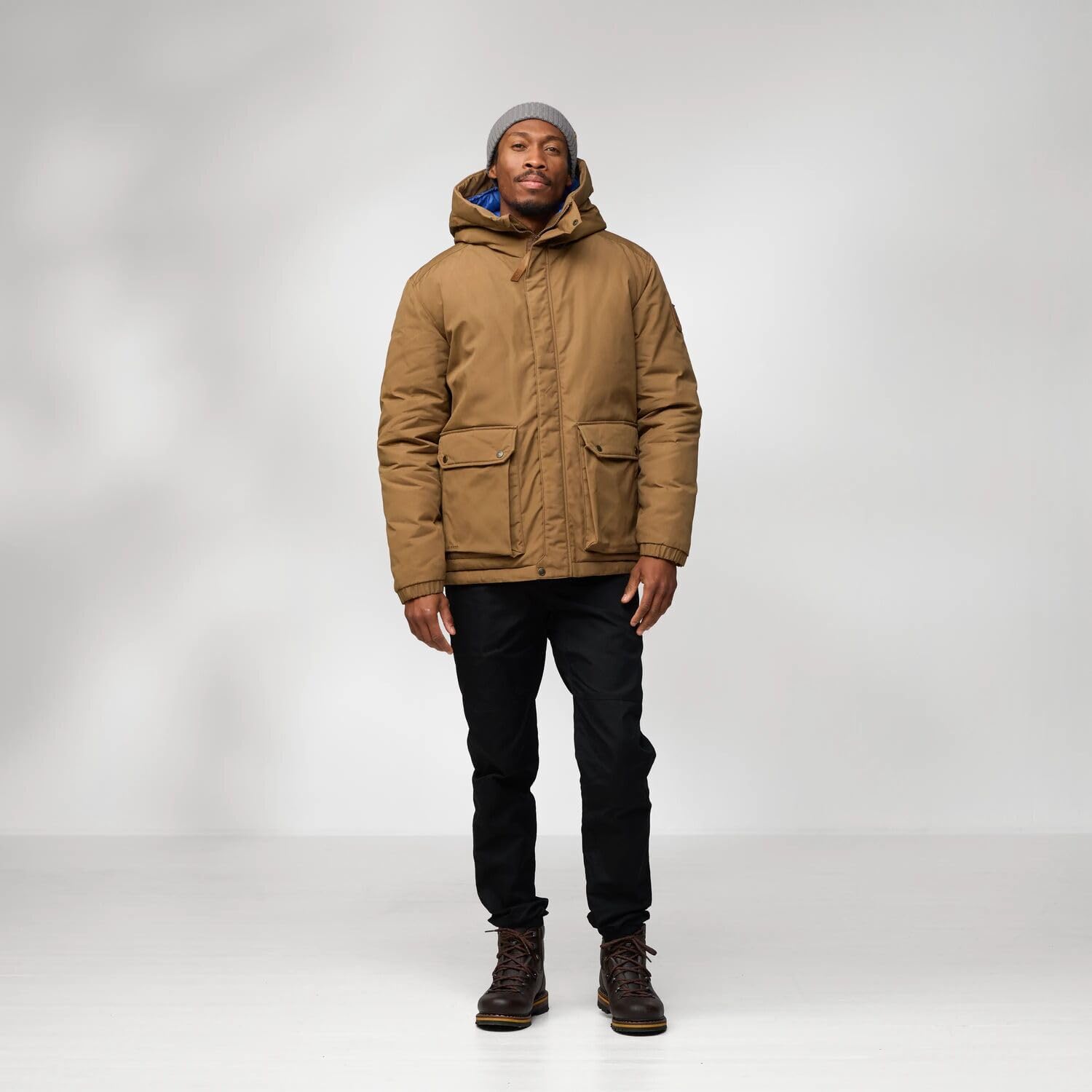 Fjallraven Ovik Padded Men's Insulated Full-Zip Midlayer Jacket Laurel Green
