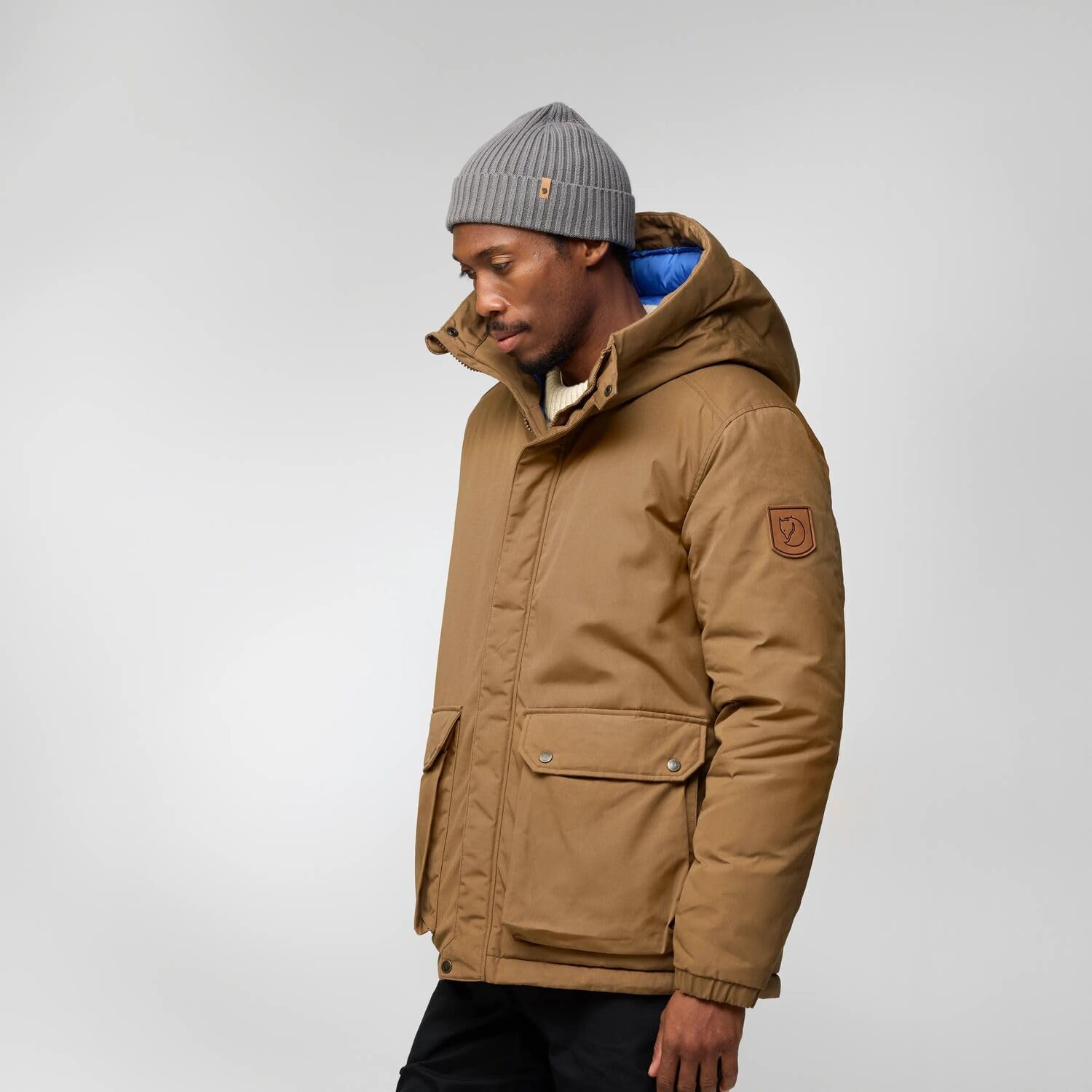 Fjallraven Ovik Padded Men's Insulated Full-Zip Midlayer Jacket Laurel Green