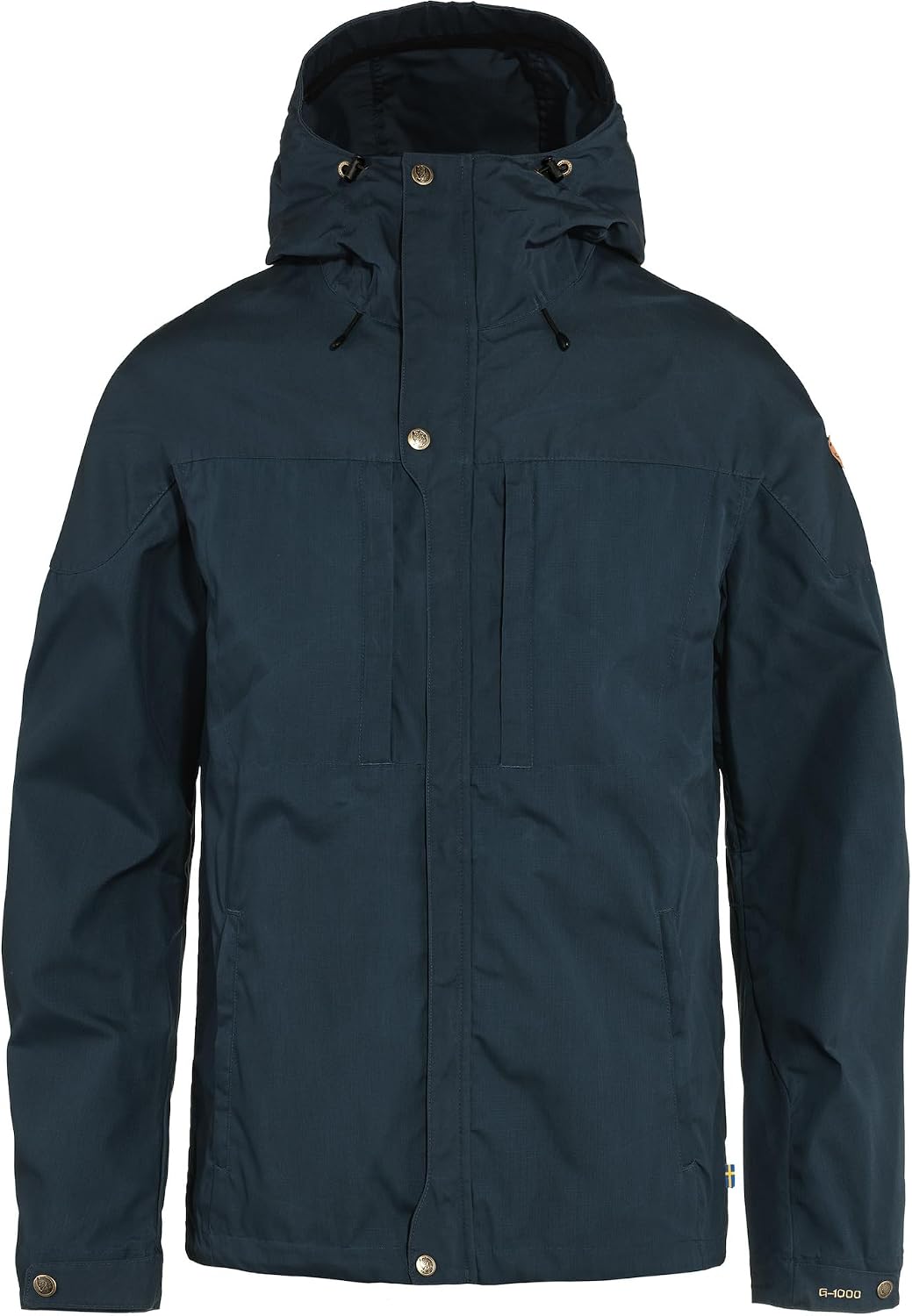 Fjällräven Skogso Men's Jacket - Water and Wind Resistant, Adaptable w/Greenland Wax, Breathable - Hiking, Trekking Dark Navy
