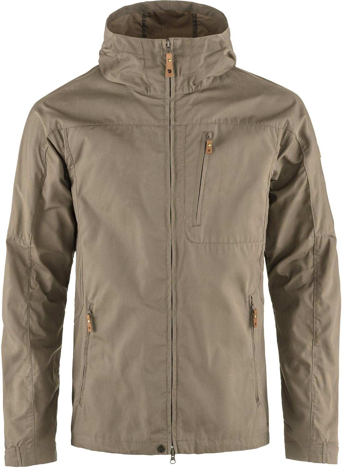 Fjällräven Sten Men's Shell Jacket - Water and Wind Resistant, Breathable, Durable Fabric - Hiking, Trekking, Camping Suede Brown