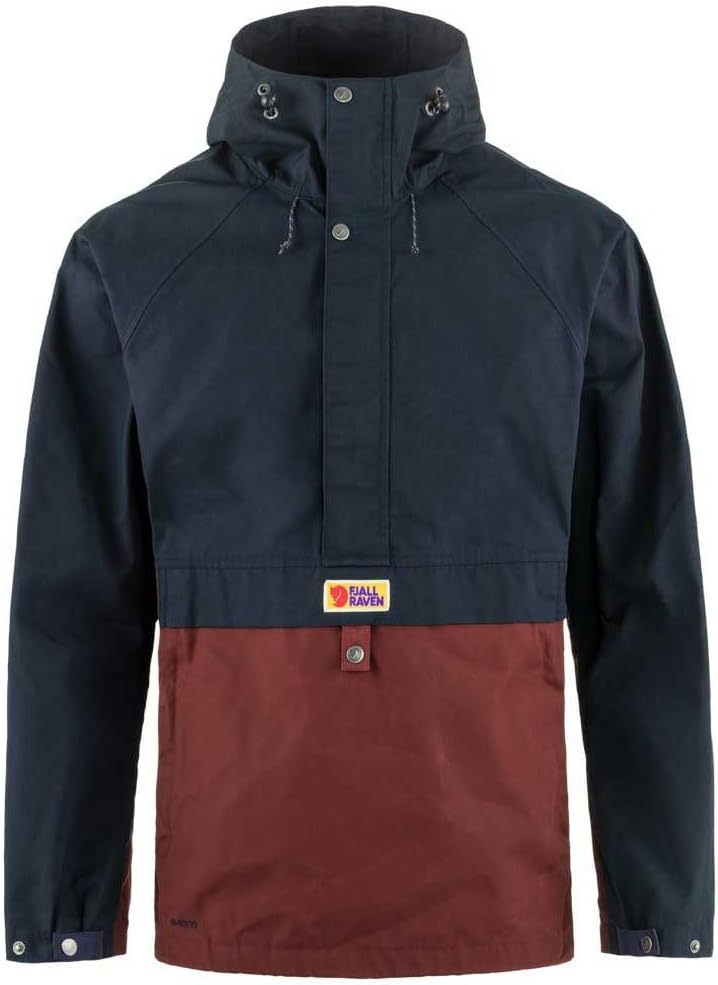 Fjällräven Men's Unisex Adult Vardag Anorak M Dark Navy/Maroon