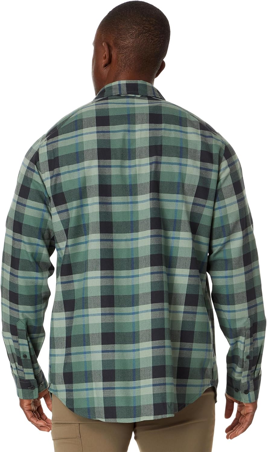 Fjallraven Fjallglim Relaxed Shirt Men's Long Sleeve Flannel Deep Patina-dark Navy