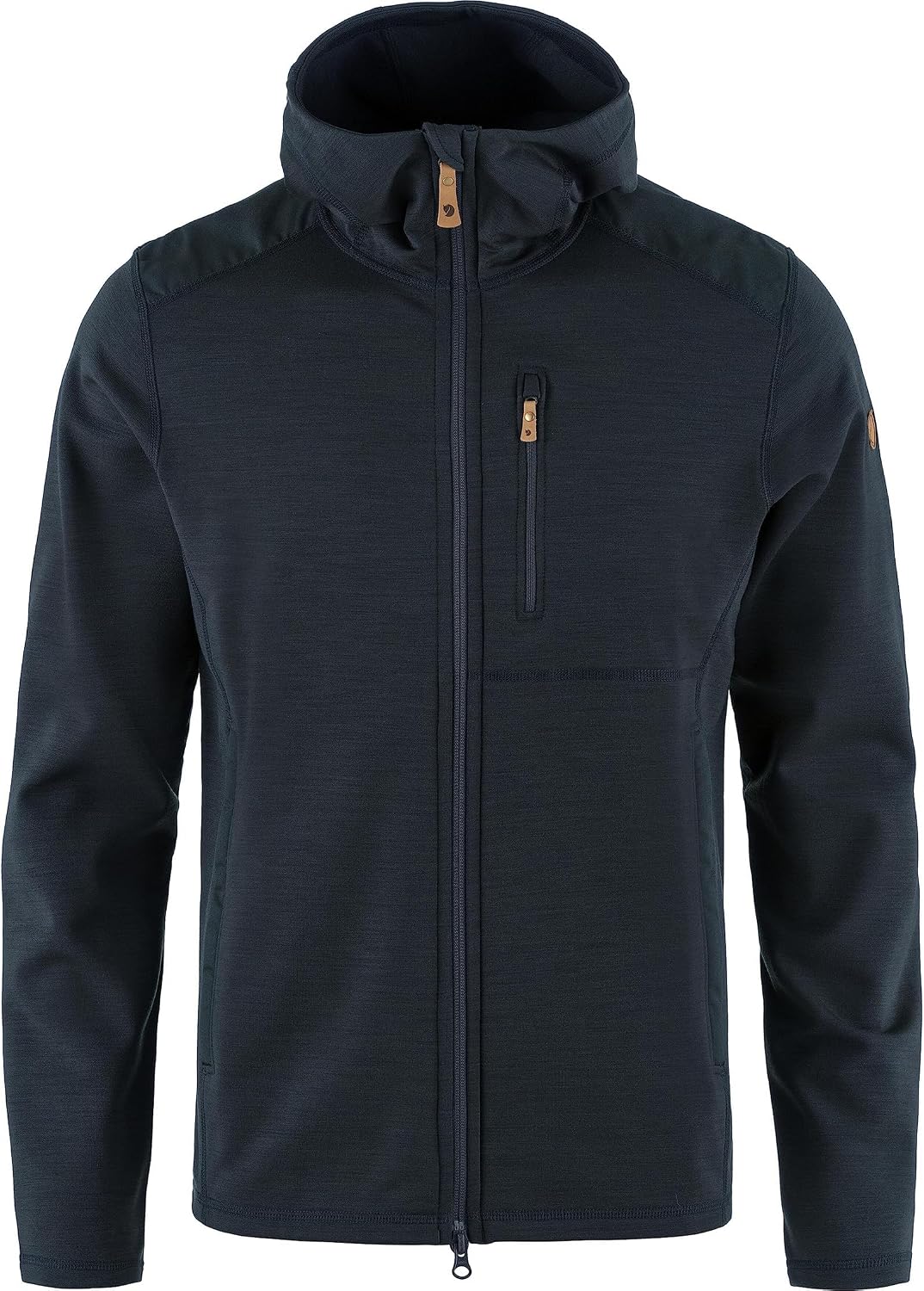 Fjällräven Keb Fleece Men's Hooded Jacket - Insulated Fleece, Breathable Warmth, Durable Construction - Hiking, Trekking Dark Navy