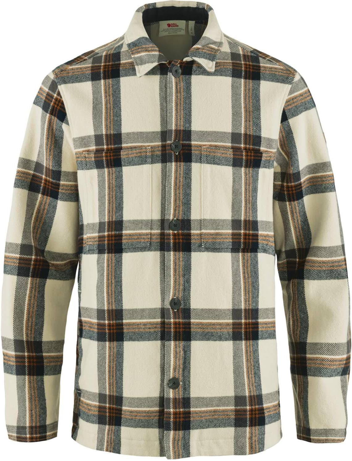 Fjällräven Singi Flannel Overshirt Men's Shirt Chalk White/Dark Navy