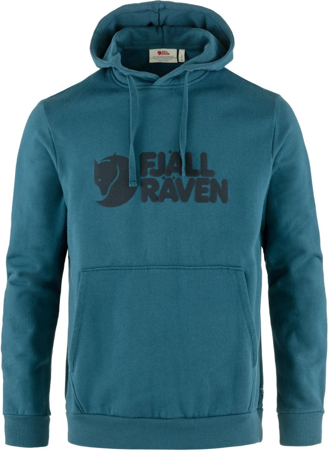 Fjallraven Logo Men's Round Neck Sweatshirt - Relaxed Fit Deep Sea