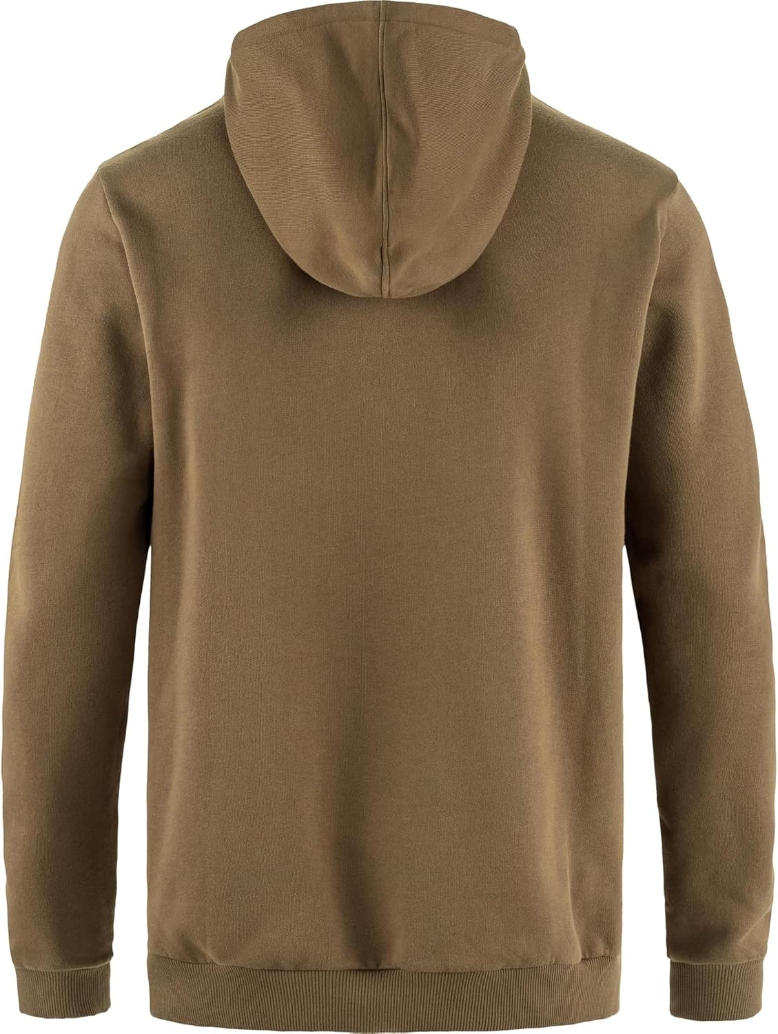 Fjallraven Logo Men's Round Neck Sweatshirt - Relaxed Fit Wood Brown