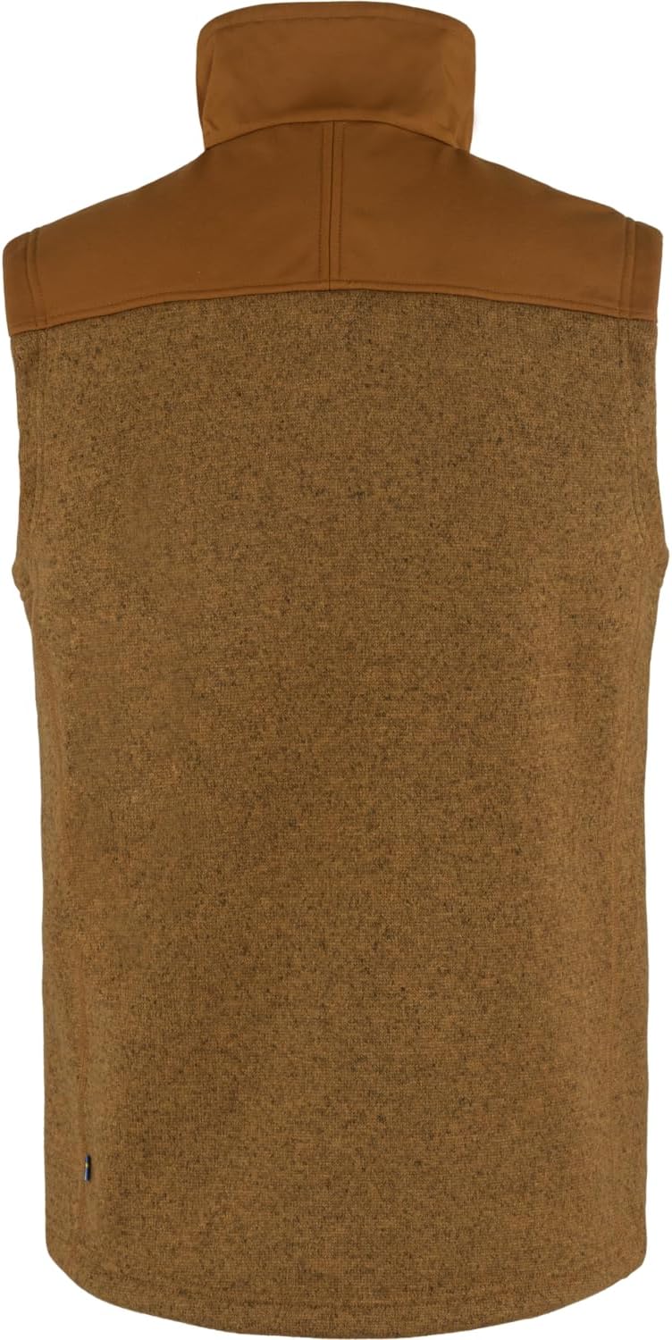 Fjallraven Buck Men's Fleece Full-Zip Midlayer Vest Chestnut