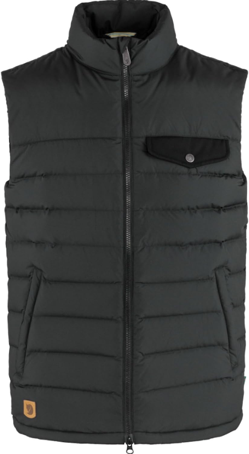 Fjallraven Greenland Down Liner Men's Insulated Down Full-Zip Midlayer Vest Black
