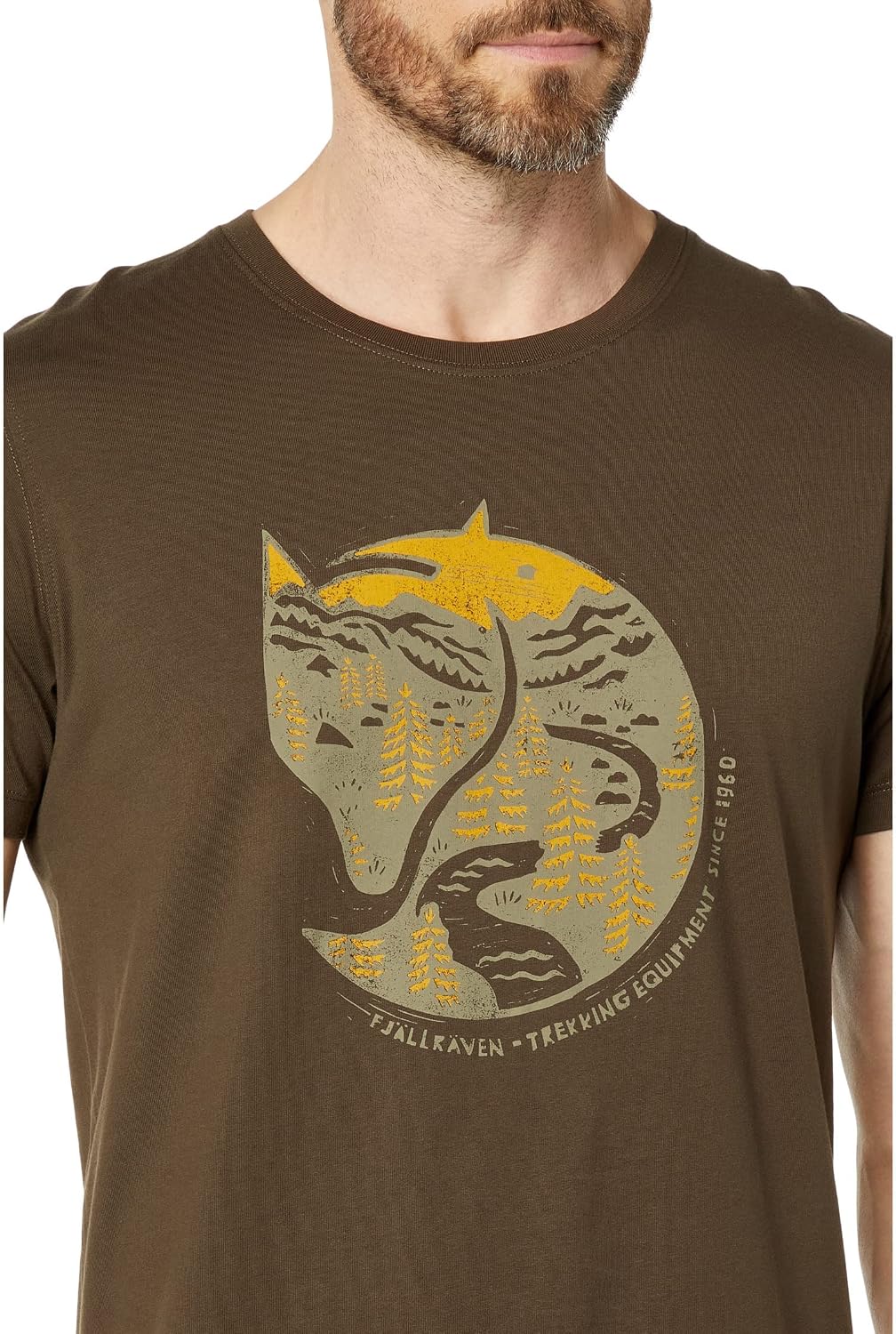 Fjällräven Arctic Fox T-Shirt Men's Shirt Dark Olive